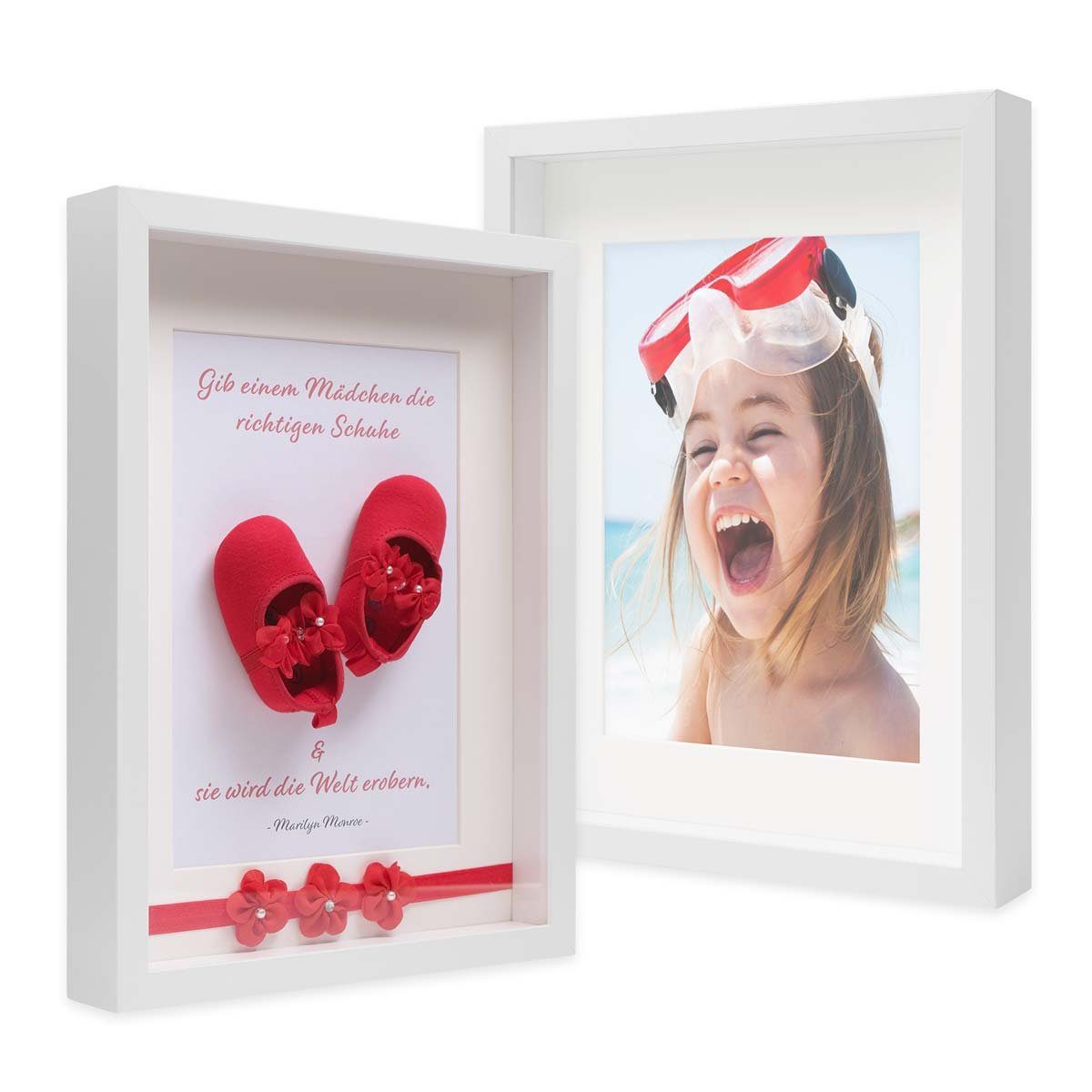 PHOTOLINI Bilderrahmen 2er Set 3D-Rahmen mit günstig online kaufen