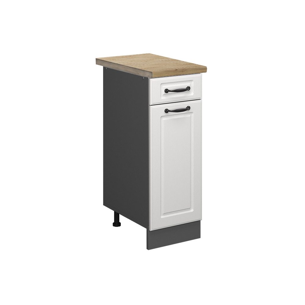 Vicco Unterschrank R-Line, Weiß Landhaus/Anthrazit, 30 günstig online kaufen