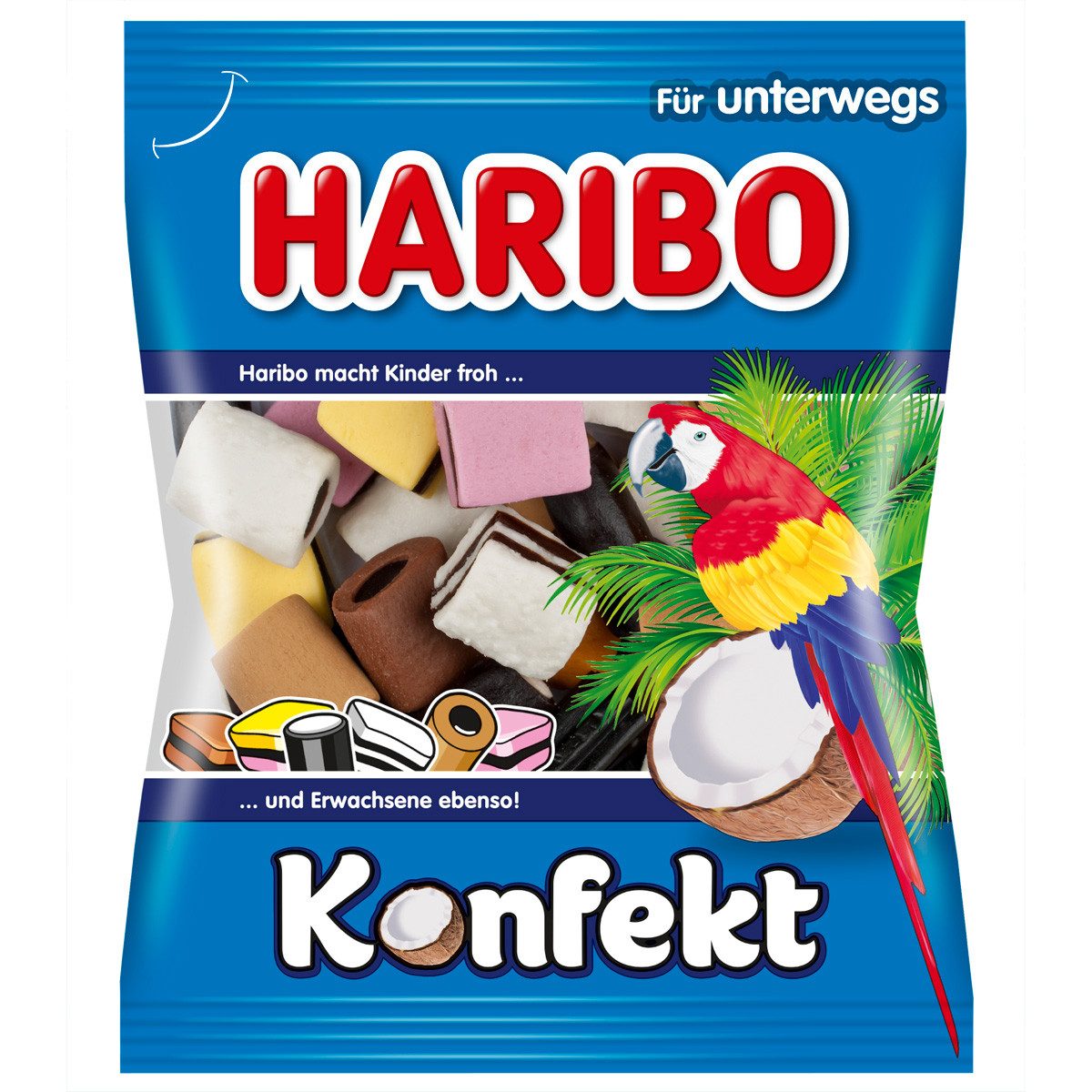 HARIBO Süßigkeit, Haribo Lakritzkonfekt süss salzig würzig fruchtige Kombination 100g