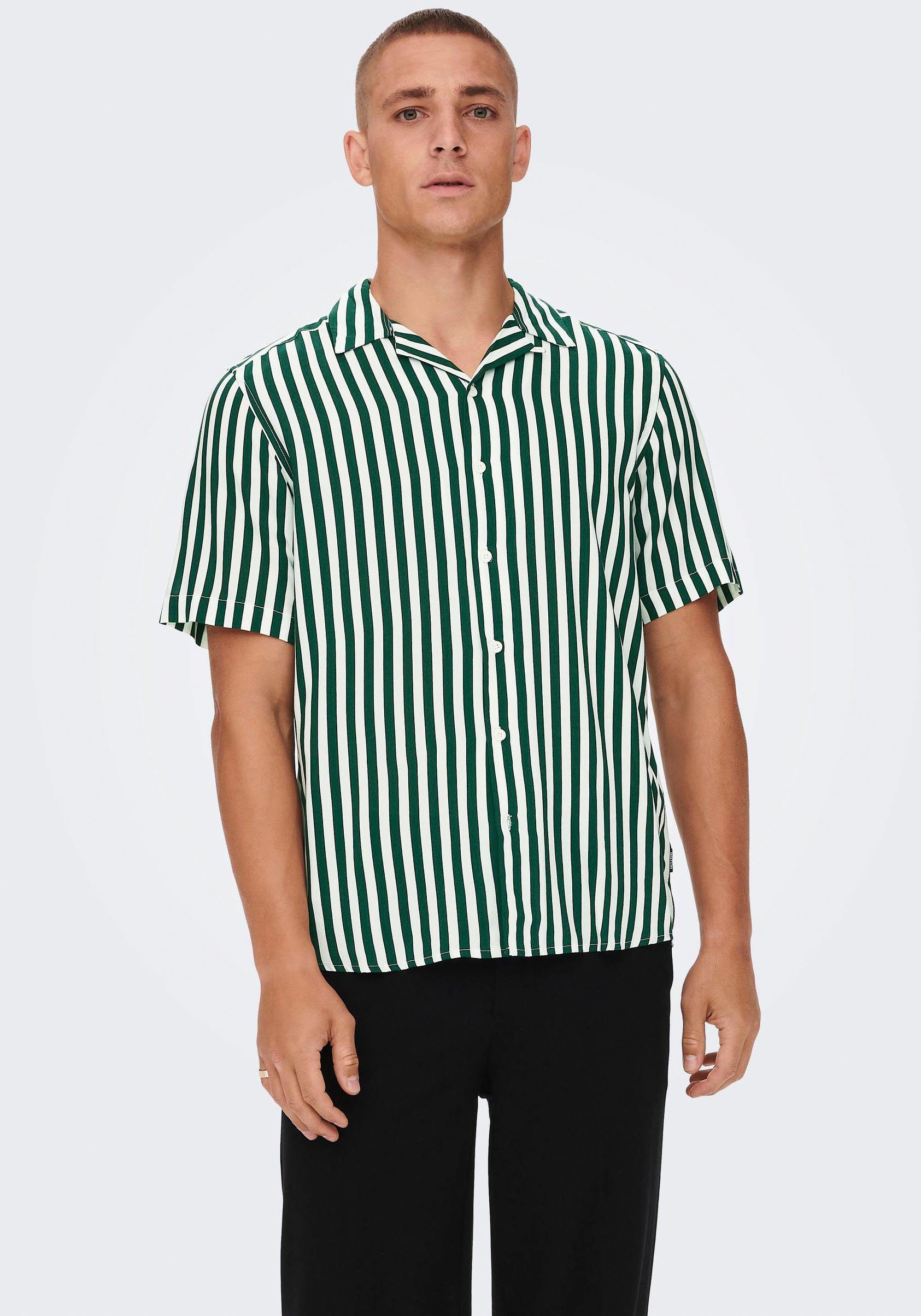 ONLY & SONS Kurzarmhemd ONSWAYNE LIFE günstig online kaufen