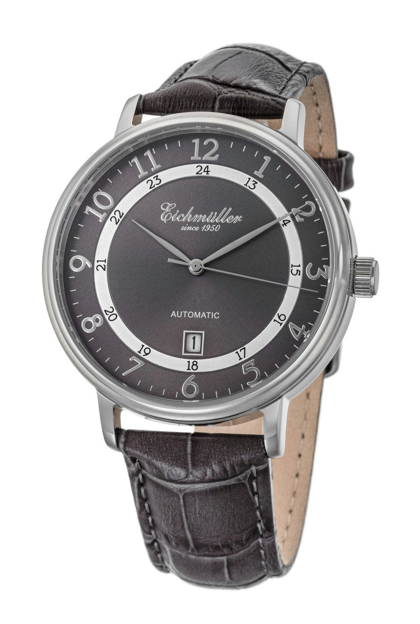 Automatikuhr RE7014 Herrenuhr 42 mm Edelstahlgehäuse, Braunes Lederarmband