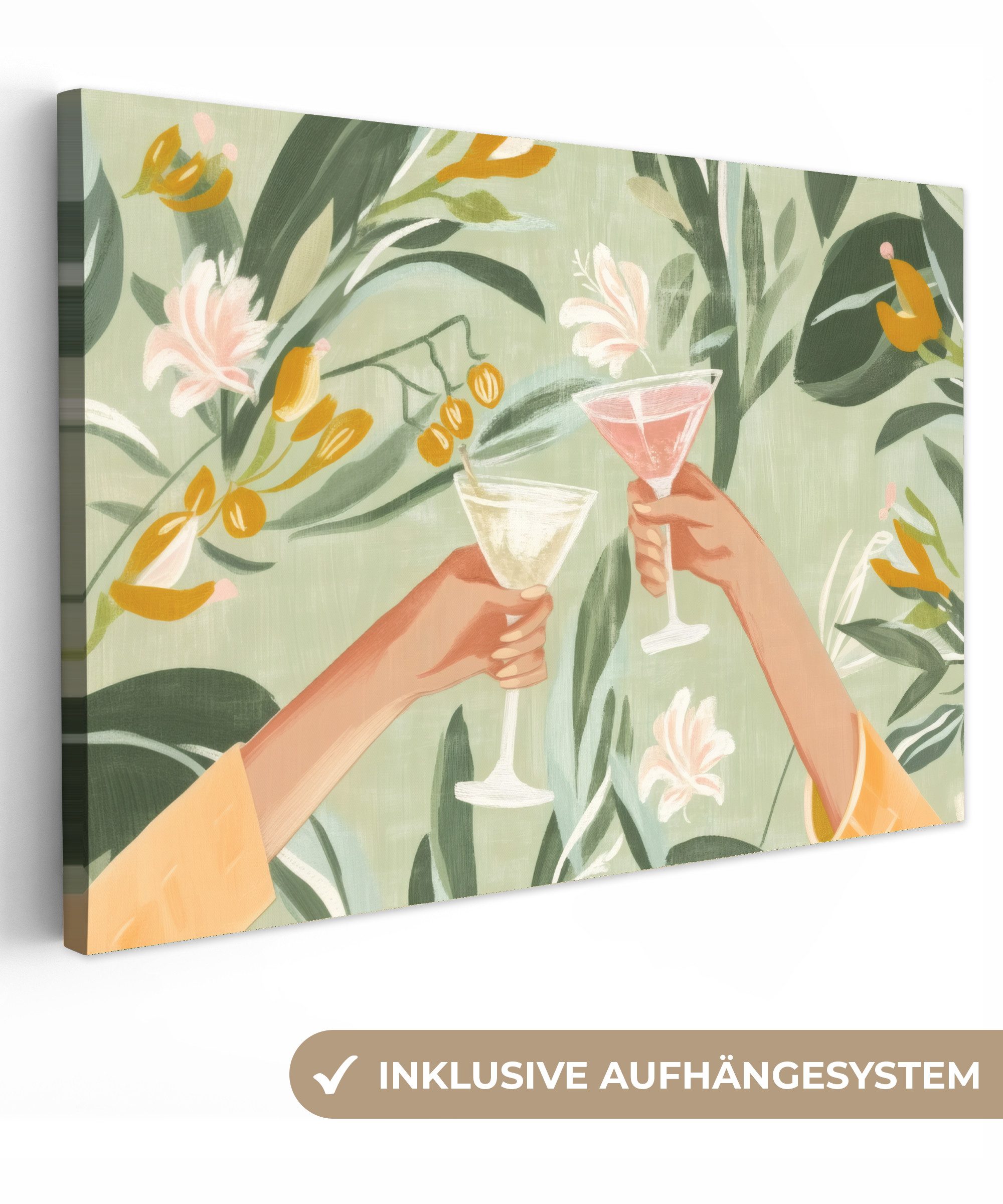 OneMillionCanvasses® Leinwandbild Gläser - Cheers - günstig online kaufen