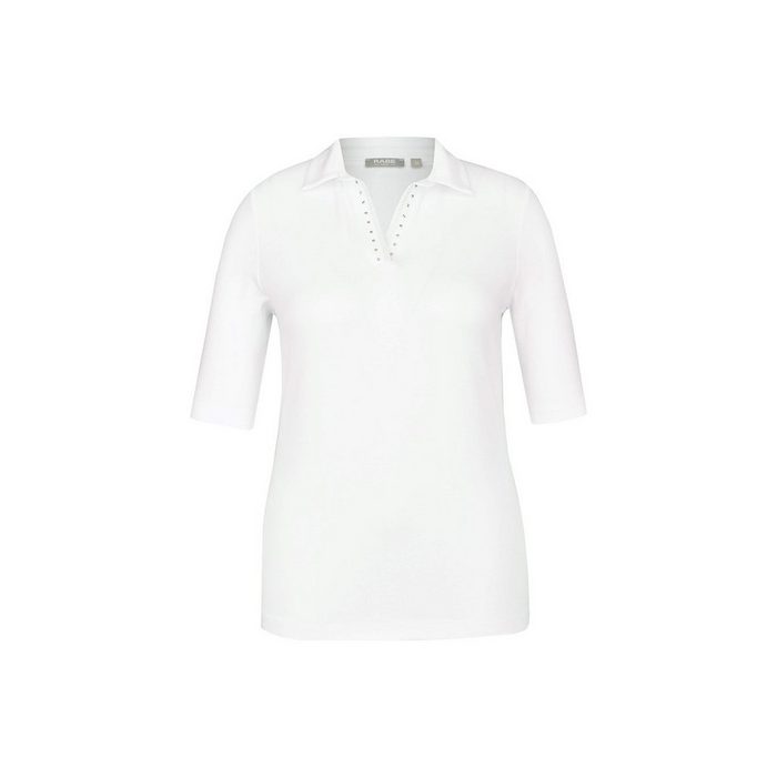 Rabe Poloshirt weiß regular (1-tlg)