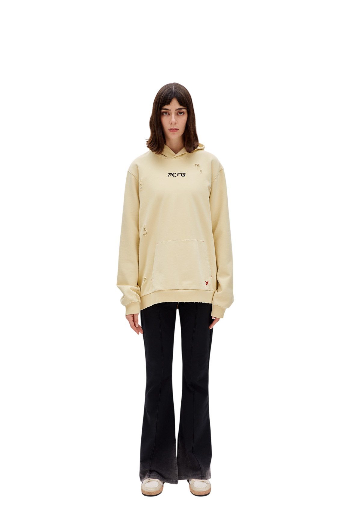 Sweater DESTROYED-KAPUZENPULLOVER