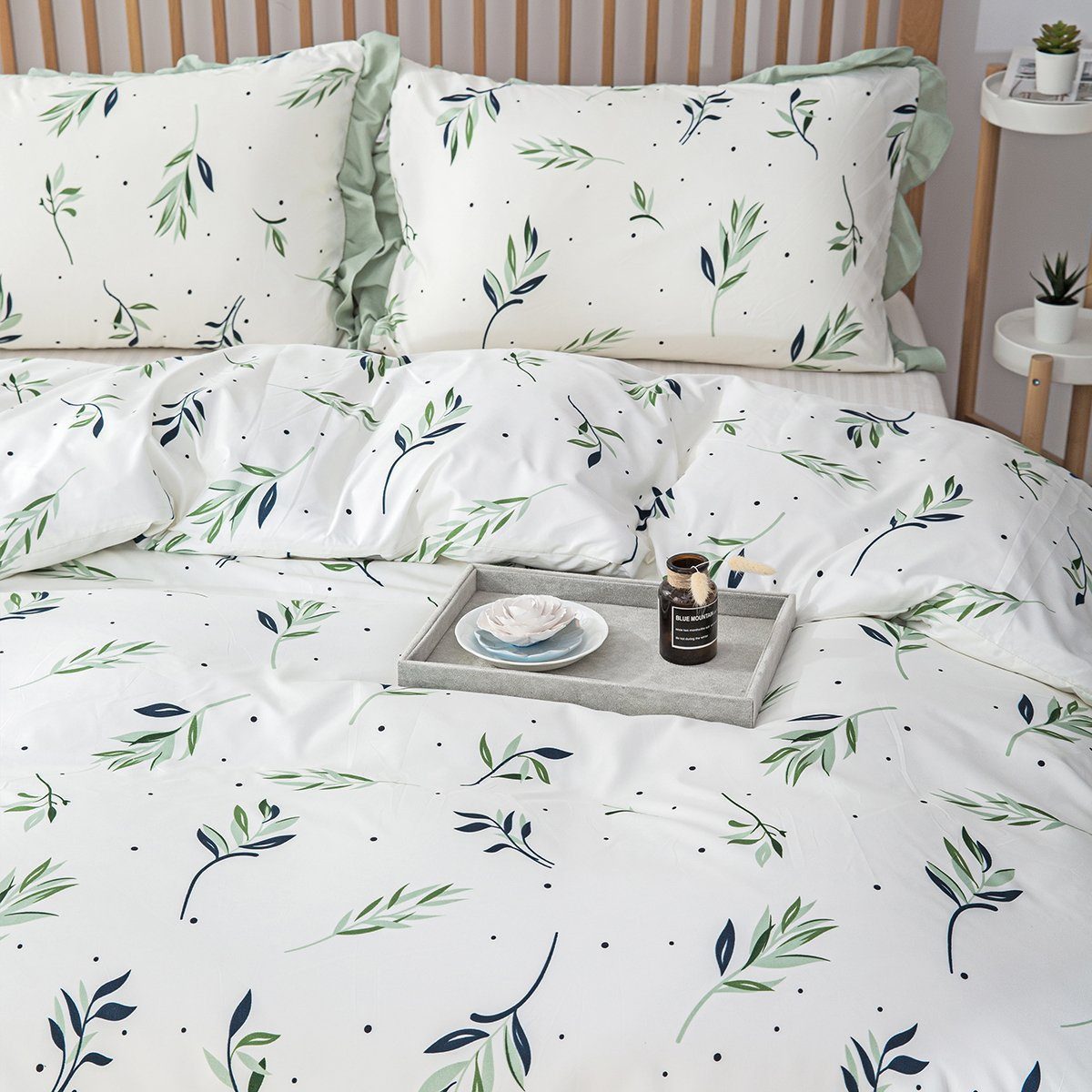 BYSURE Bettwäsche, Polyester, 2 teilig, Blumen-Bettbezug günstig online kaufen