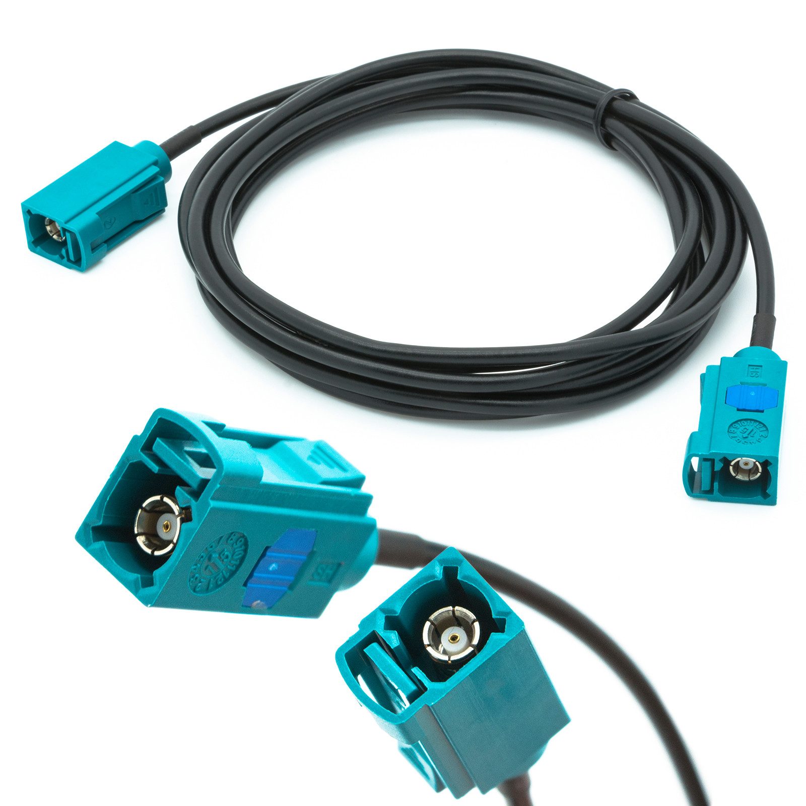 Auto Antennen 2 m Verlängerung Kabel FAKRA Buchse auf FAKRA Buchse Z KFZ-Adapter