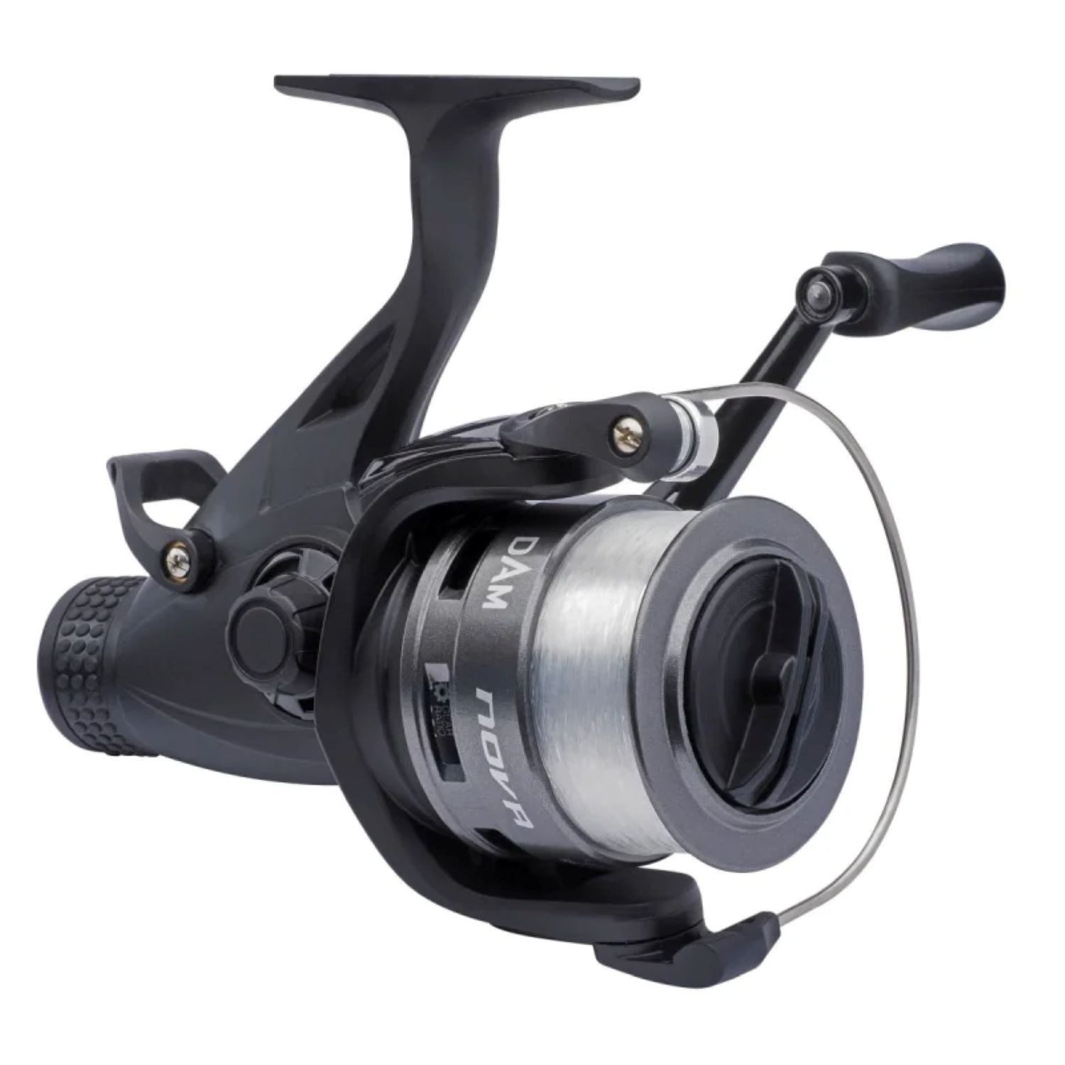 DAM Fishing Spinnrolle Quick Nova FS Spinning Reel Rolle in 4 Größen mit Schnur Freilaufrolle), Freilaufrolle