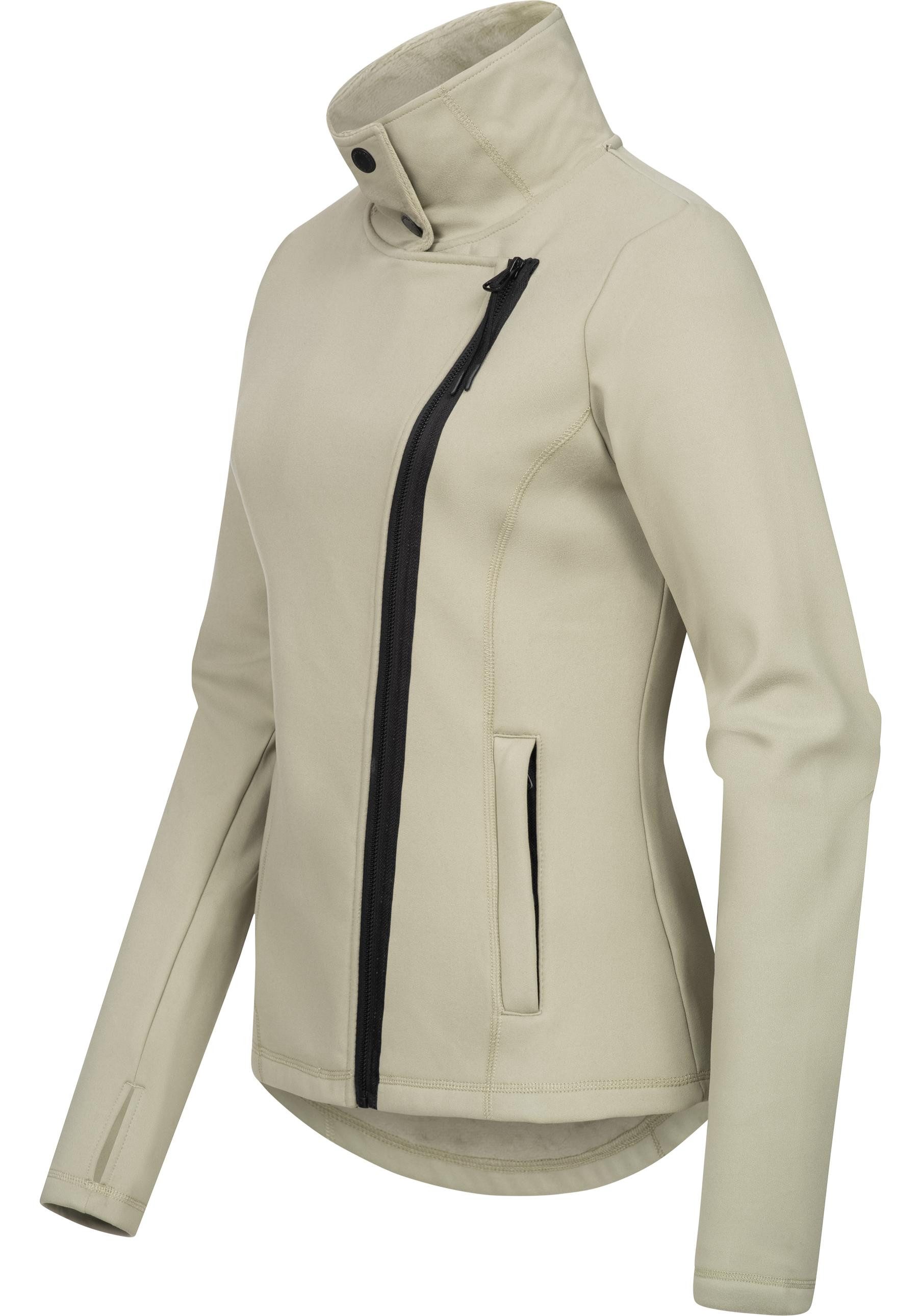 Ragwear Sweatjacke Saskie Modische Damen Kapuzenjacke mit kuschlig weichem Innenfutter