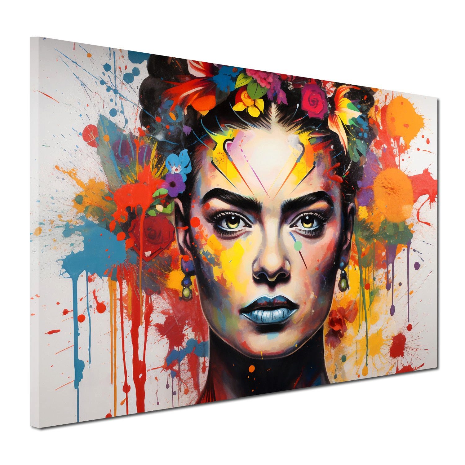 Artedinoi Leinwandbild Pop Art Frida Wandbild Leinwandbild Kunstdruck XL Deko