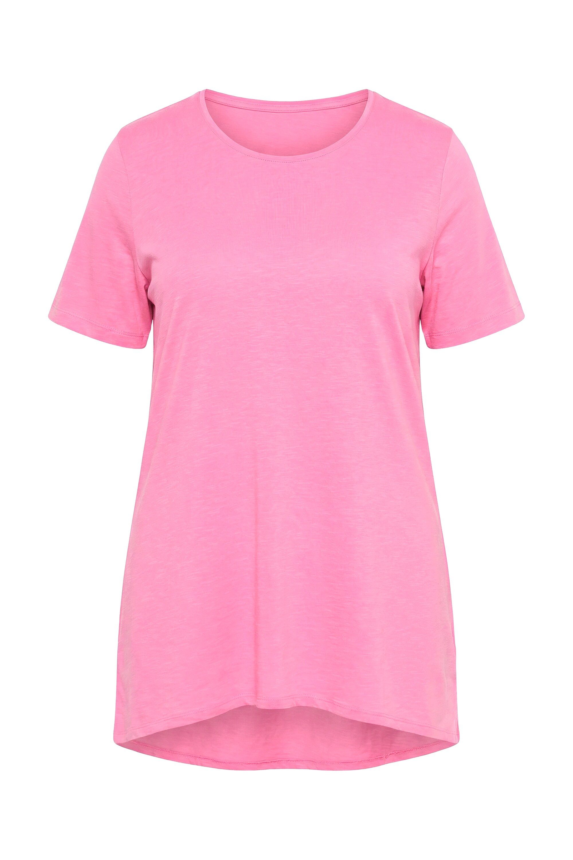 Angel of Style T-Shirt Longshirt Rundhals Halbarm gerundeter Saum günstig online kaufen