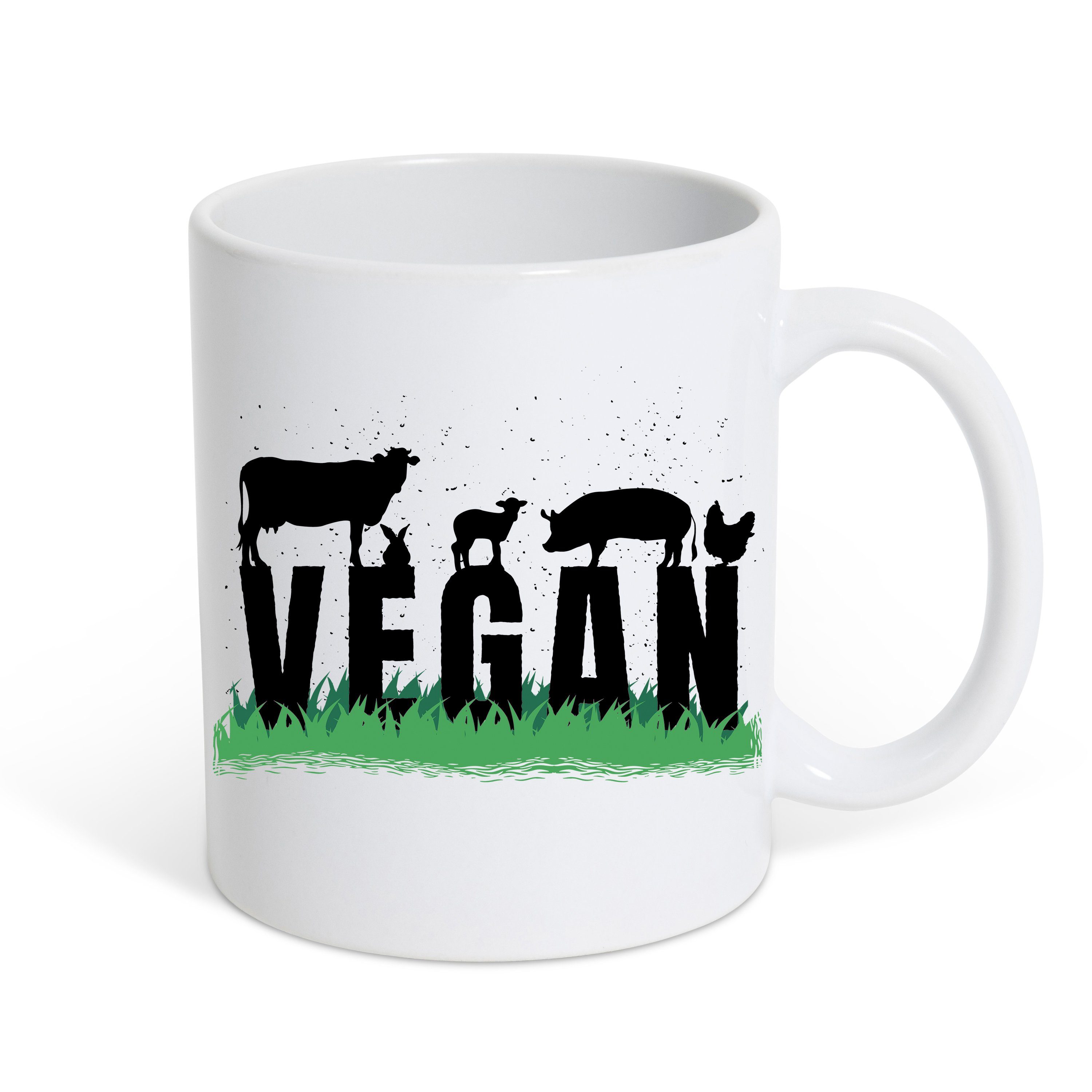 Tasse Vegan Kaffeetasse Geschenk