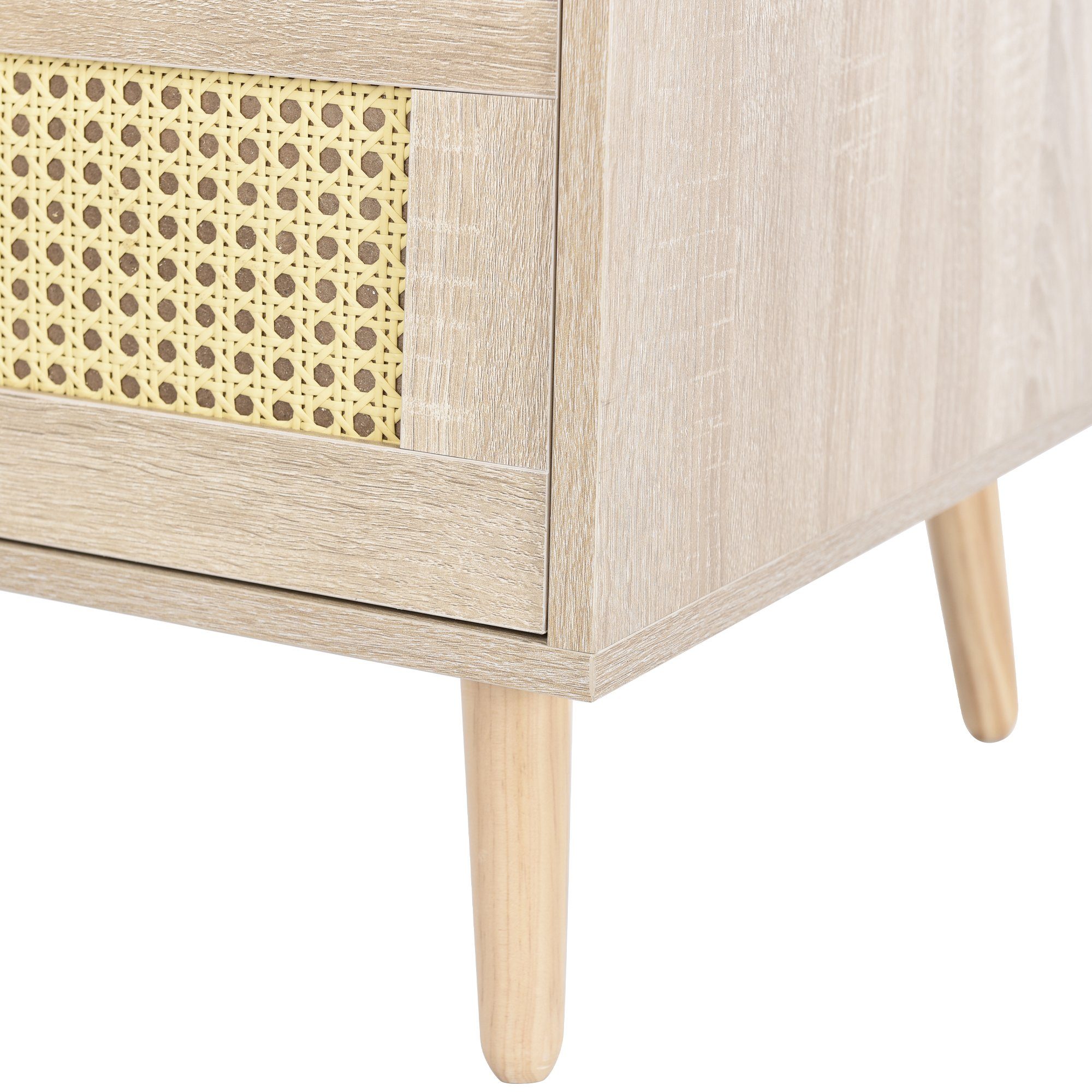 Kommode (Sideboard, 1 St), Schubladenschrank mit 3 Schubladen, 48.5 x 48.6 x 79.5 cm