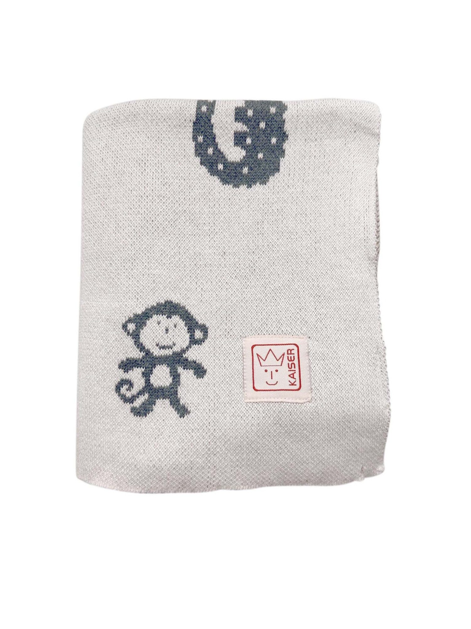 Babydecke Animal Organic Strick, Kaiser