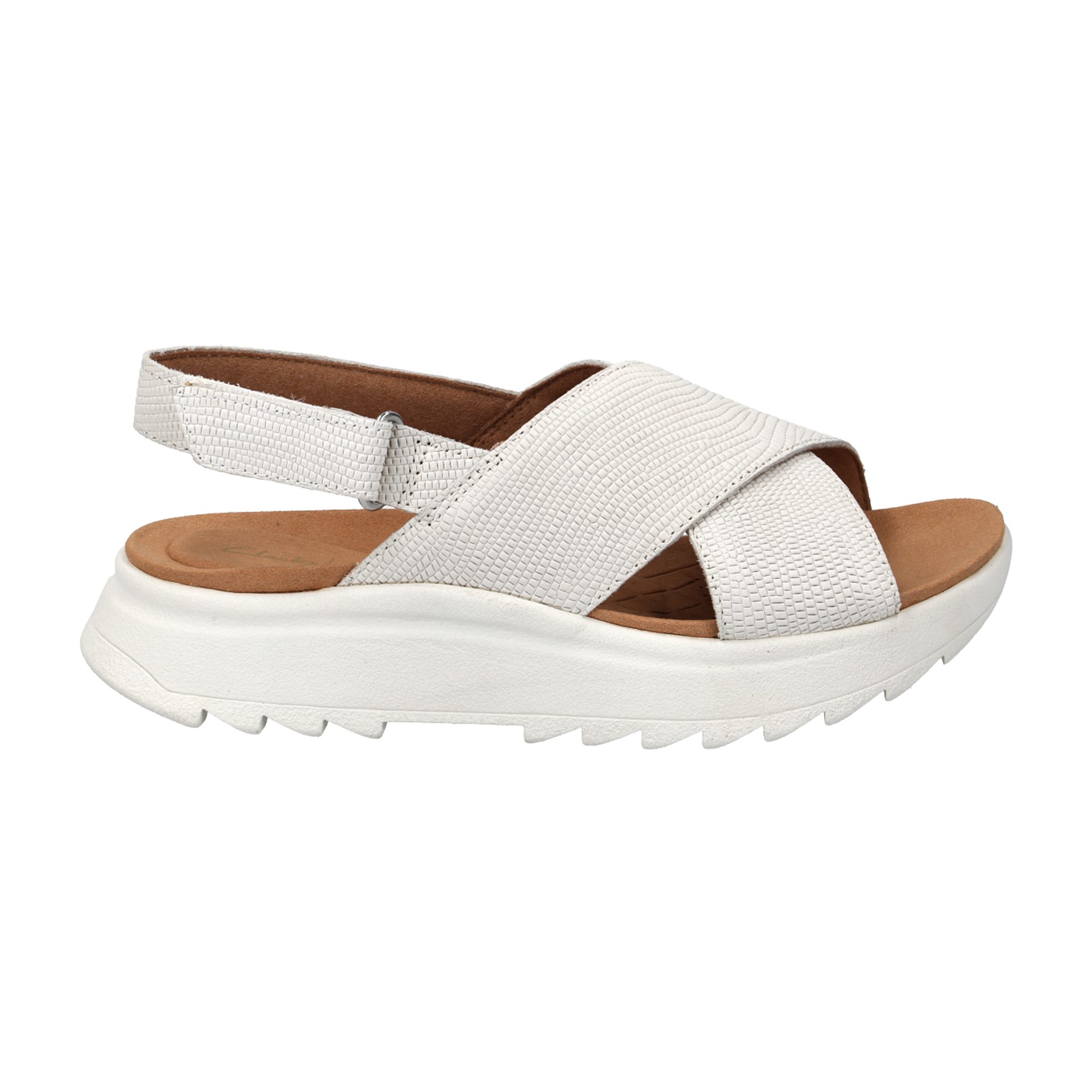 Clarks Clarks Dash Lite Wish 26171949 4, Sandaletten, Sneaker, Weiß, Damen Sandalette