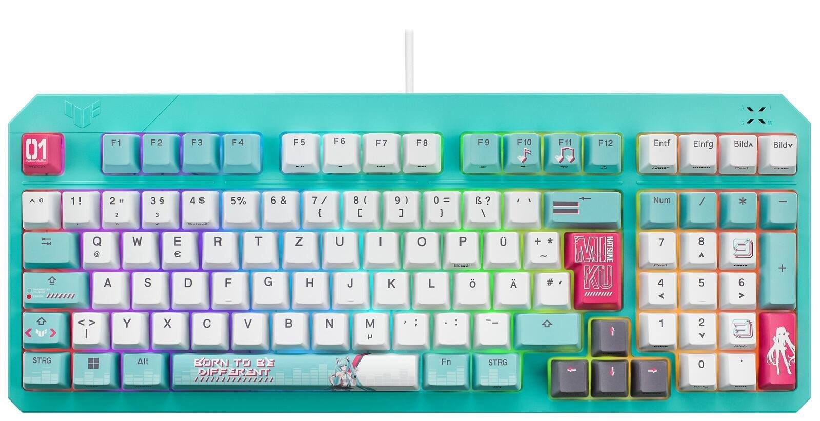 Asus ASUS TUF Gaming K3 Gen II Hatsune Miku Edition Gaming-Tastatur