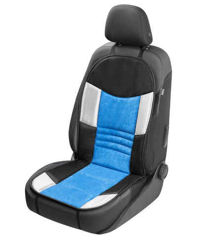 WALSER Autositzauflage Universal Auto Polyester Sitzauflage Hunt blau, 16 mm Schaumstoff