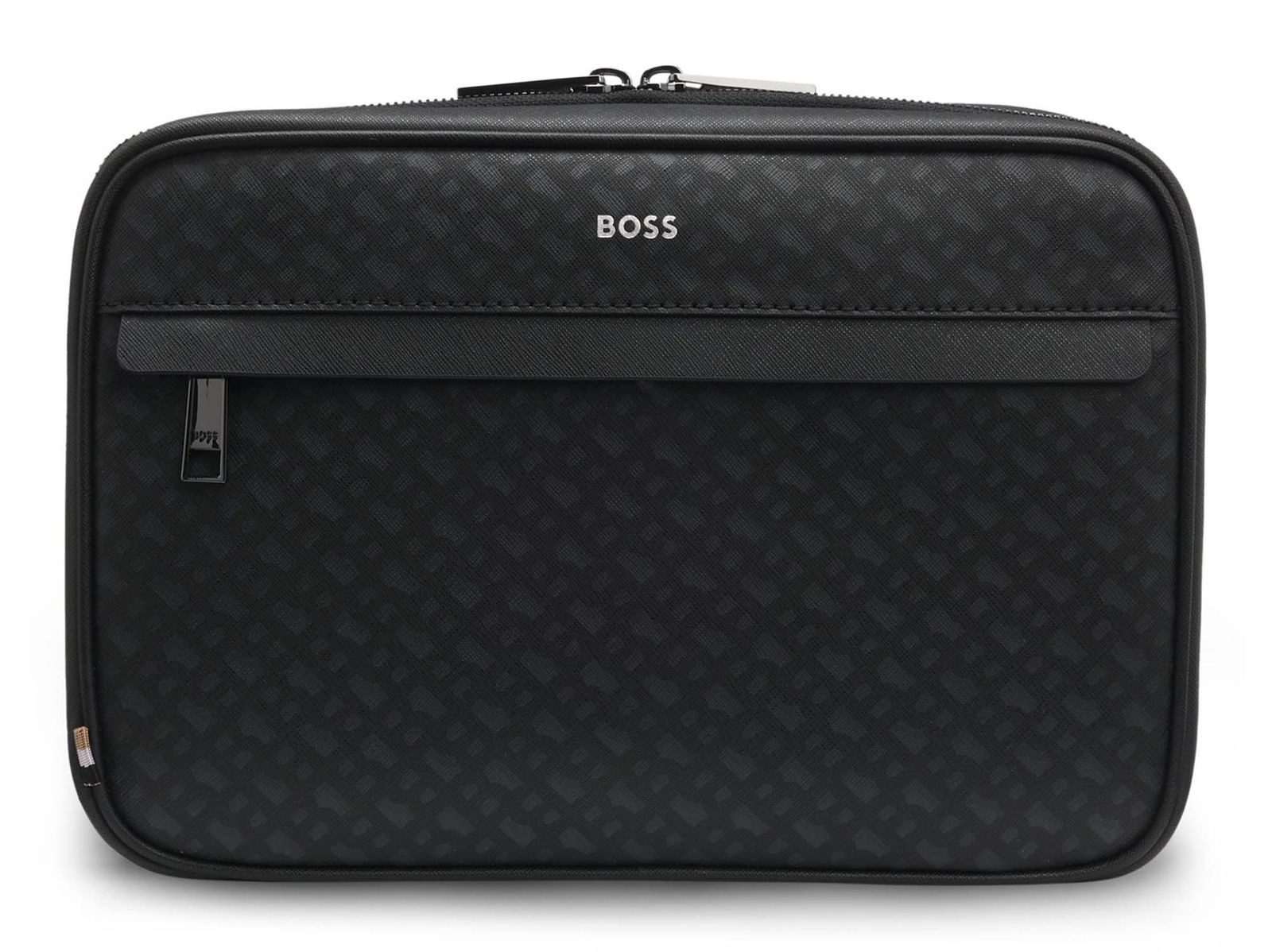 BOSS Kulturbeutel MN Washbag, aus echtem Leder