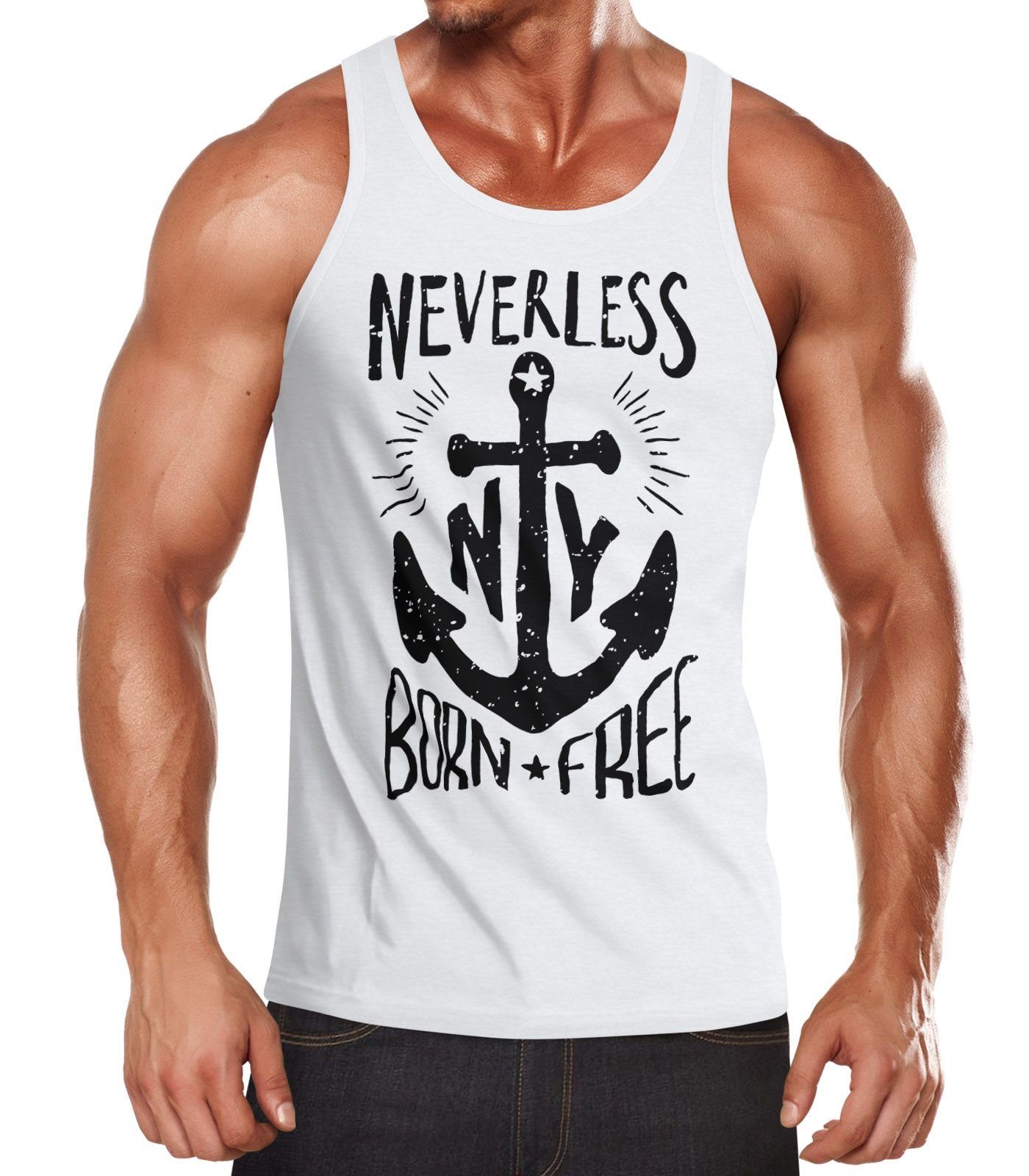 Neverless Tanktop Herren Tank Top Anker günstig online kaufen