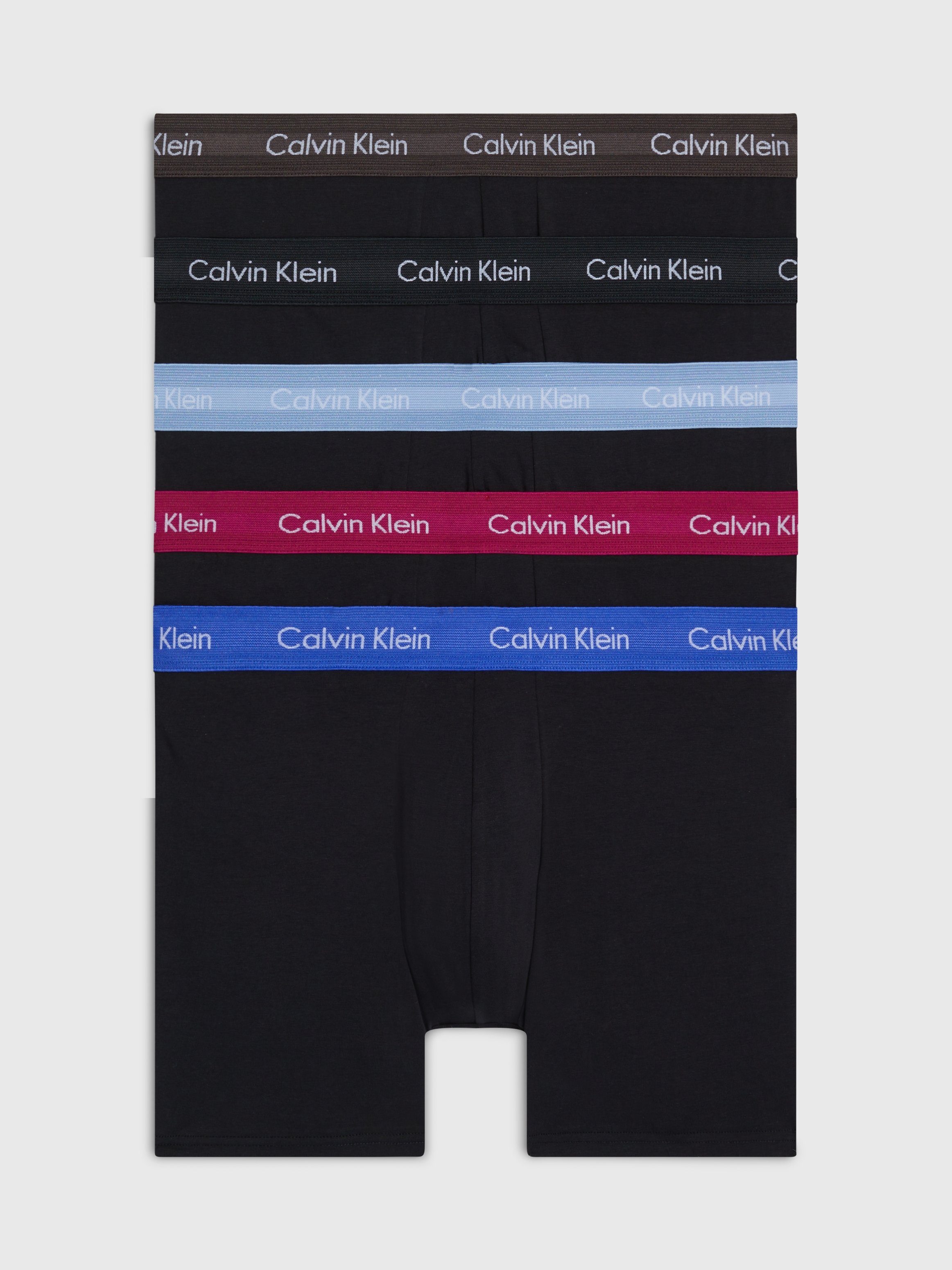 Calvin Klein Underwear Boxer BOXER BRIEF 5PK (Packung, 5-St., 5er-Pack) mit längerem Bein und Logo-Elastikbund (5Stück)
