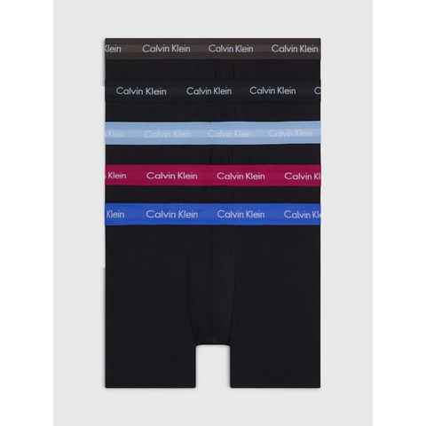 Calvin Klein Underwear Boxer BOXER BRIEF 5PK (Packung, 5-St., 5er-Pack) mit längerem Bein und Logo-Elastikbund (5Stück)