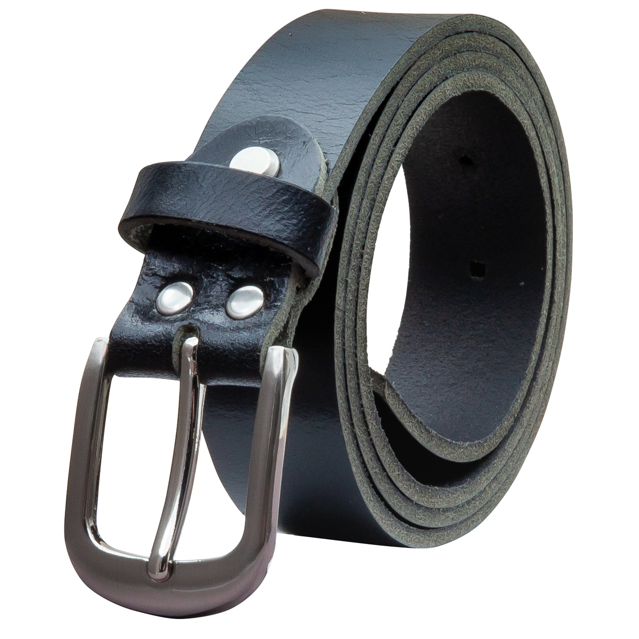 Ledergürtel OM323-VL-Schwarz
