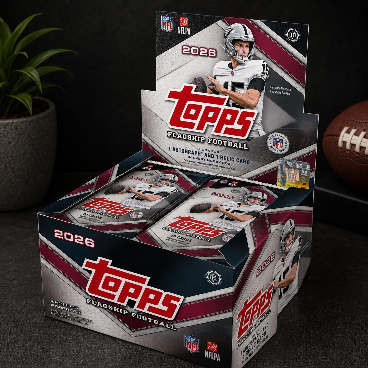 Topps Sammelkarte 2026 Topps Flagship NFL Jumbo Box Englisch