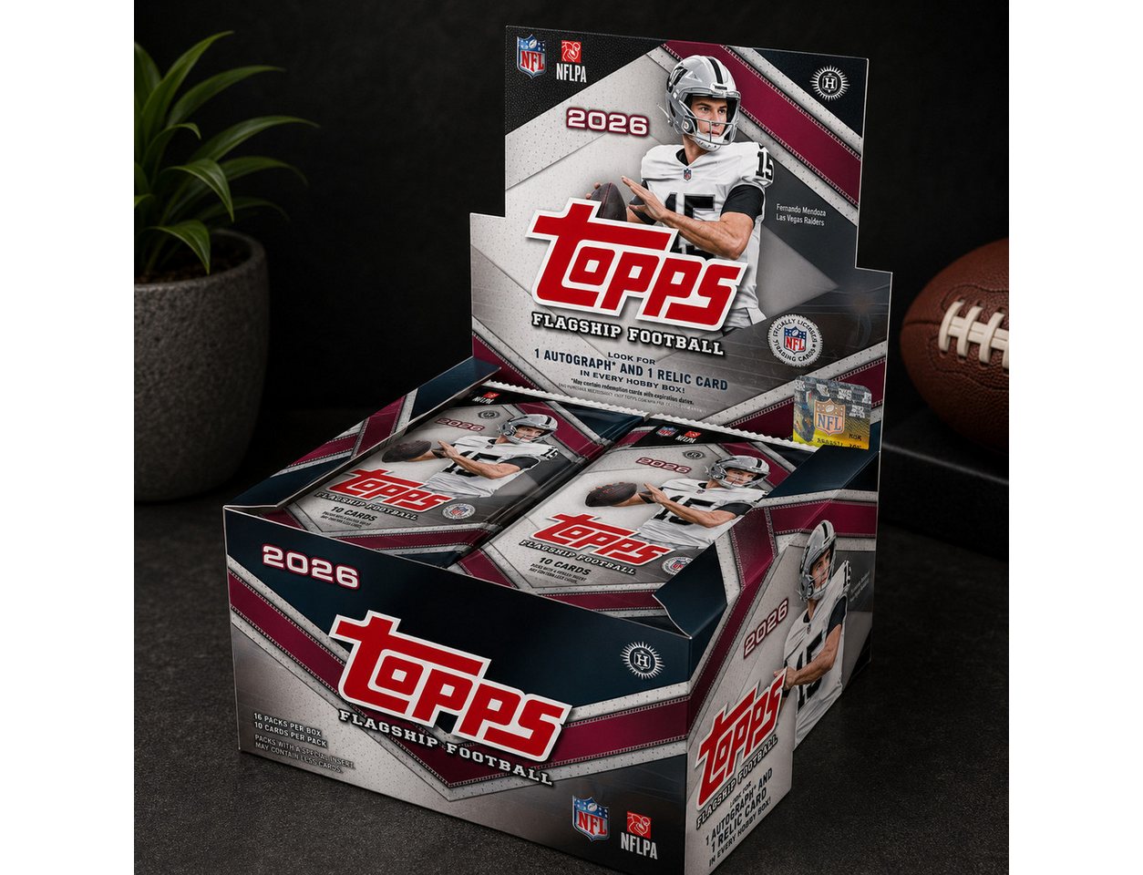 Topps Sammelkarte 2026 Topps Flagship NFL Jumbo Box Englisch