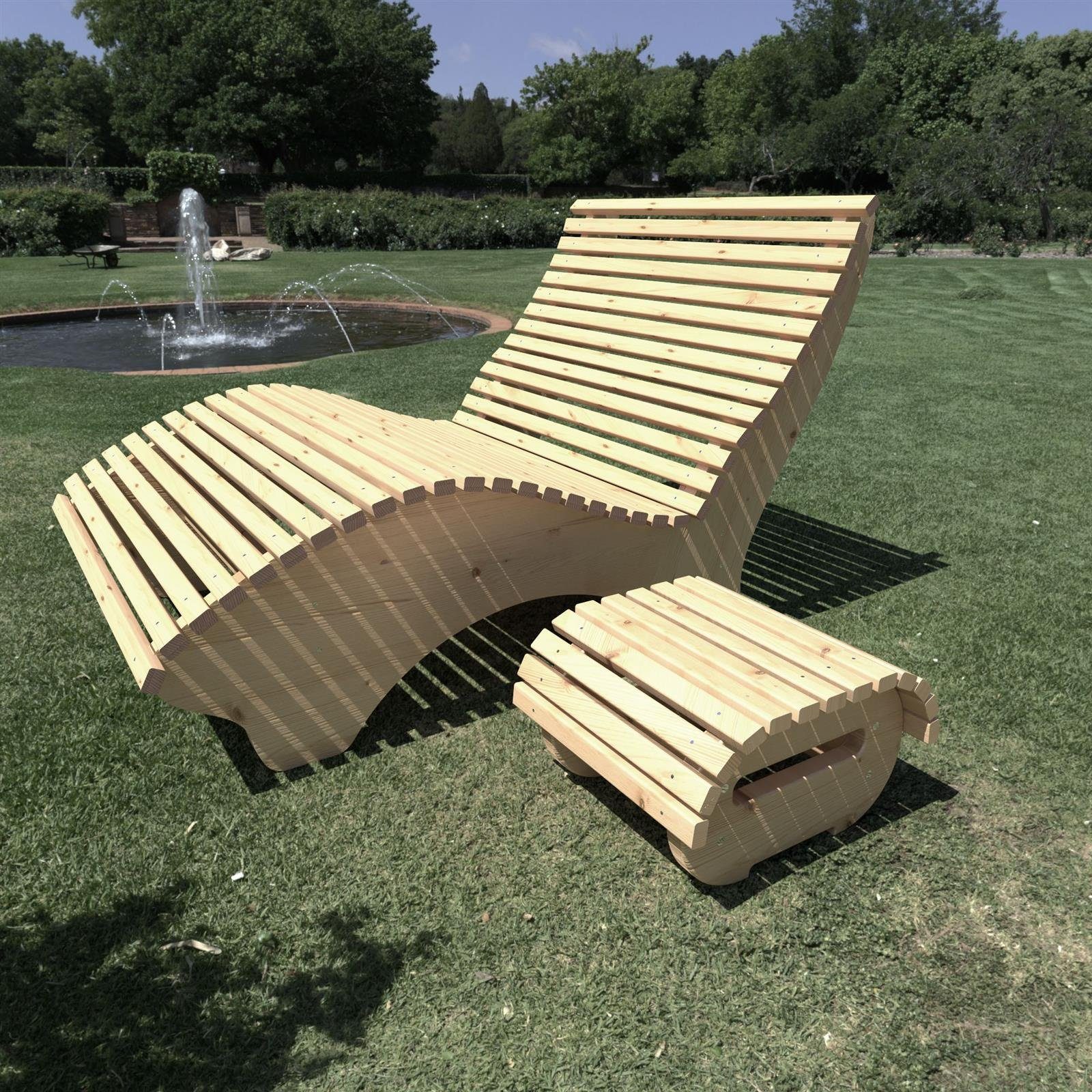 TUGA-Holztech Gartentisch Beistelltisch, Gartentisch Fichte