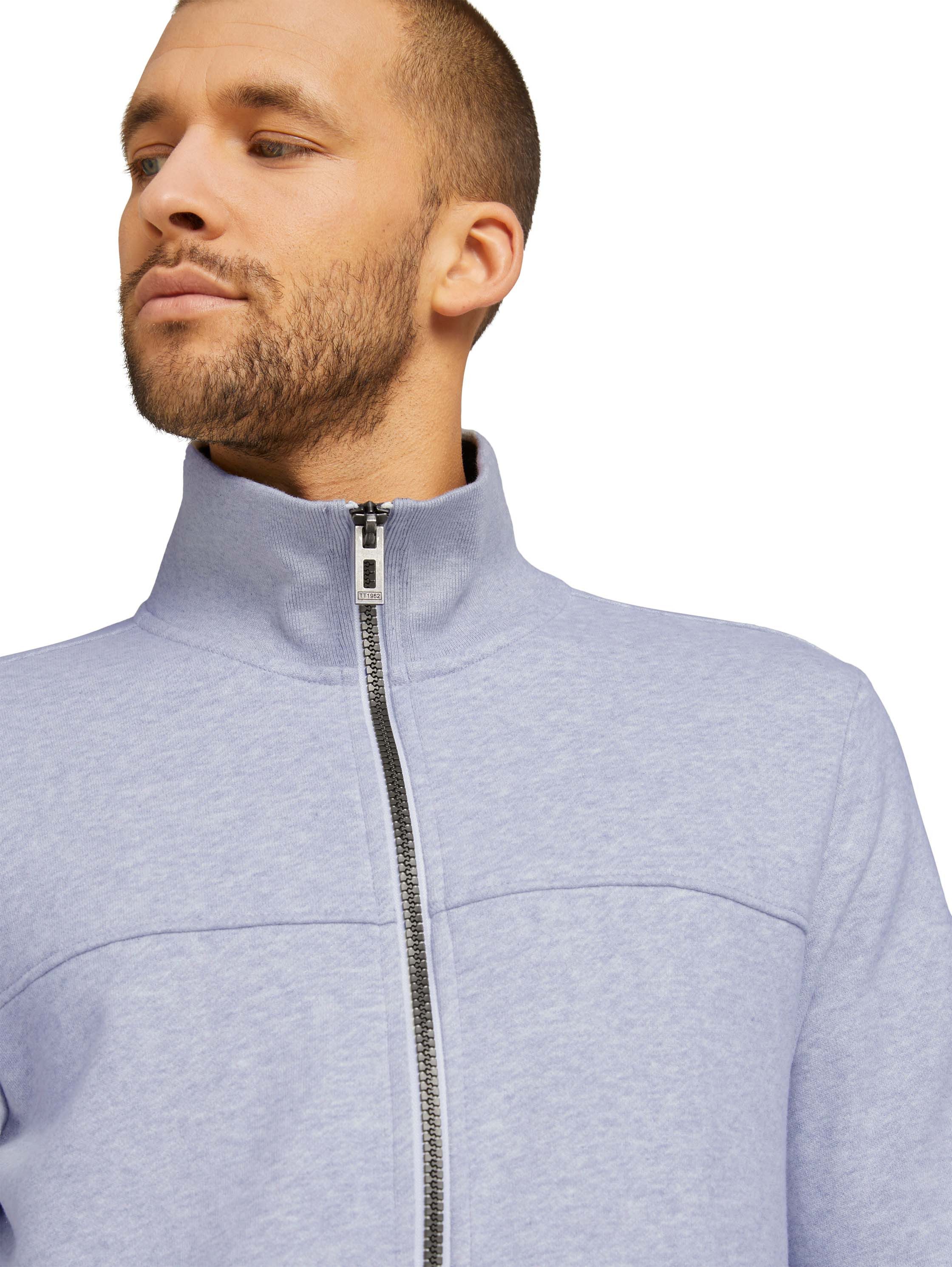 TOM TAILOR Sweatjacke Regular mit halswärmendem Stehkragen – Bild 4 von 5