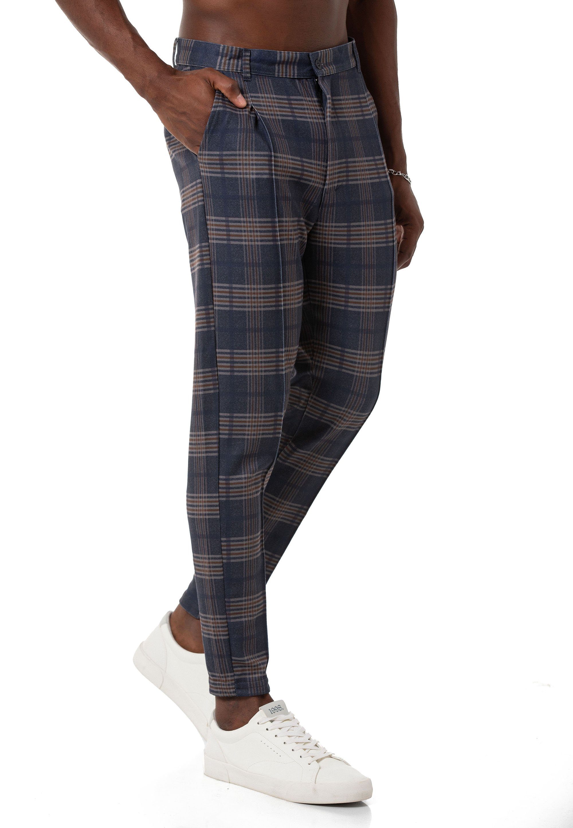 RedBridge Chinohose im zeitlosen Karo-Design Klassisch und Casual