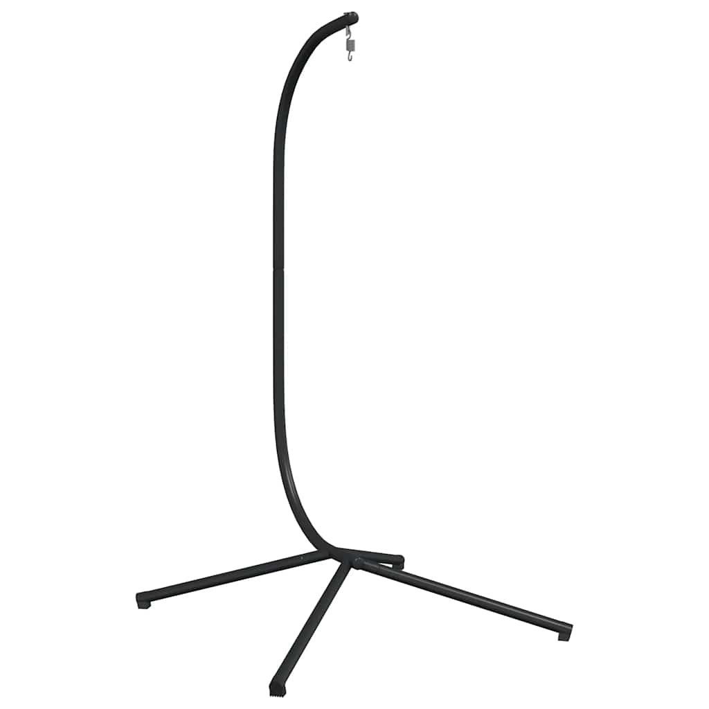 vidaXL Hollywoodschaukel Gestell für Hänge-Ei-Sessel ohne Korb Anthrazit Stahl (Nur Standfuß), 1-Sitzer, 1 tlg.