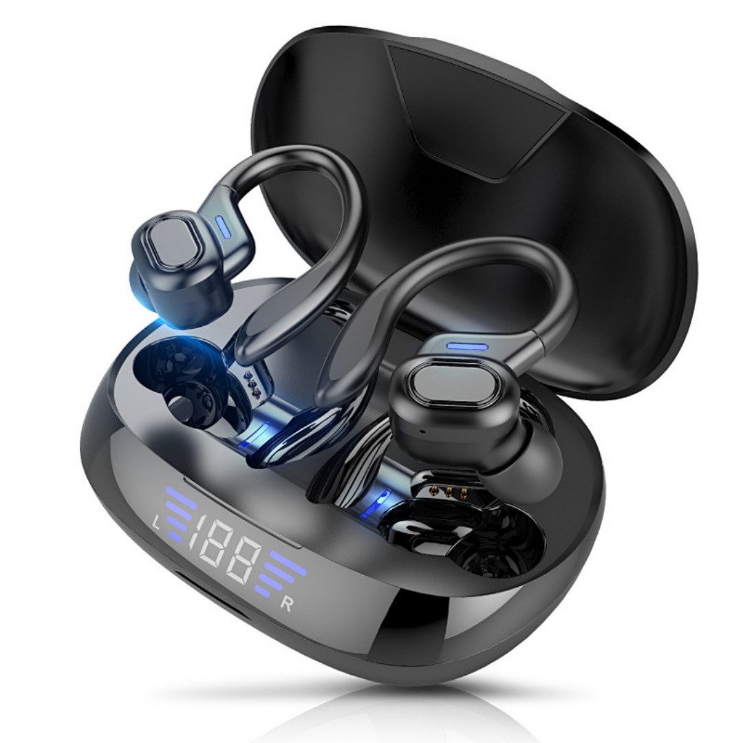 VEKROBOT Kabellose Bluetooth Noise Cancelling Kopfhörer Stereo Surround Sound In-Ear-Kopfhörer (Für verschiedene Modelle, Kabellose Noise Cancelling Kopfhörer mit Touch Control LED-Display)