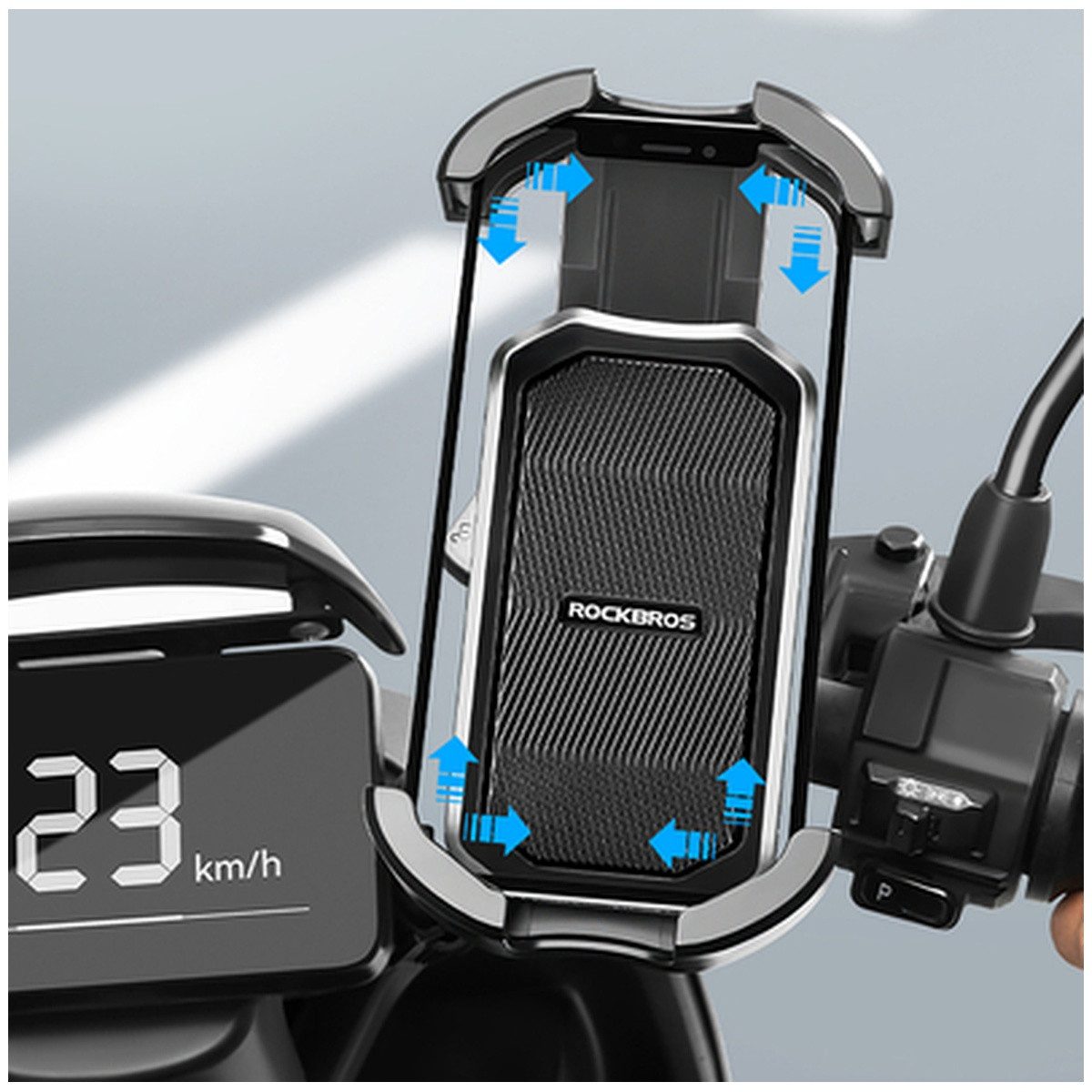 ROCKBROS Handy-Halterung Rockbros 25210032001 Handyhalterung für Fahrrad/Motorrad, (1-tlg)