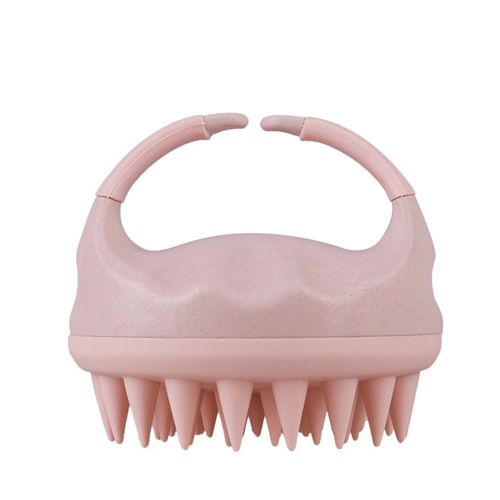 Haarbürste Bürste, Silikon Kopfhaut rosa Shampoo Shampoo Haarbürste GelldG Massagebürste