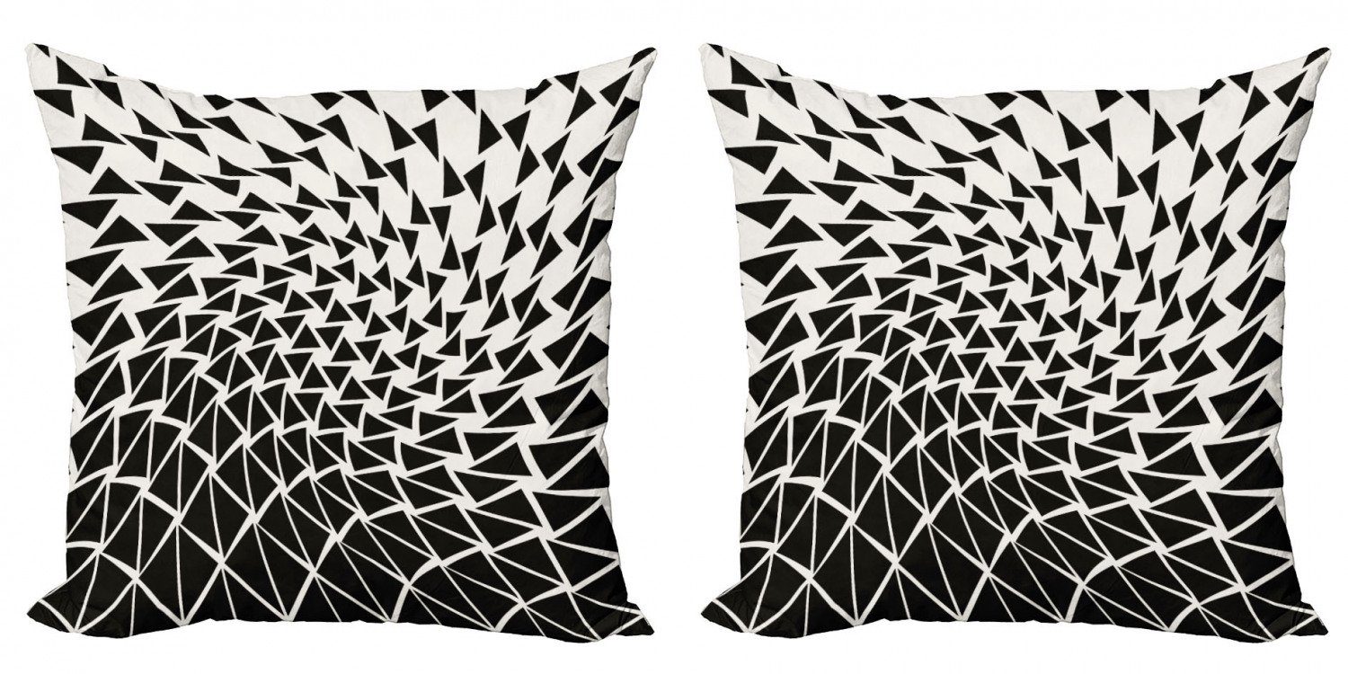 Geometrische Abstrakt Illusion Kissenbezüge Stück), Doppelseitiger Modern Kunst Abakuhaus (2 Accent Digitaldruck,