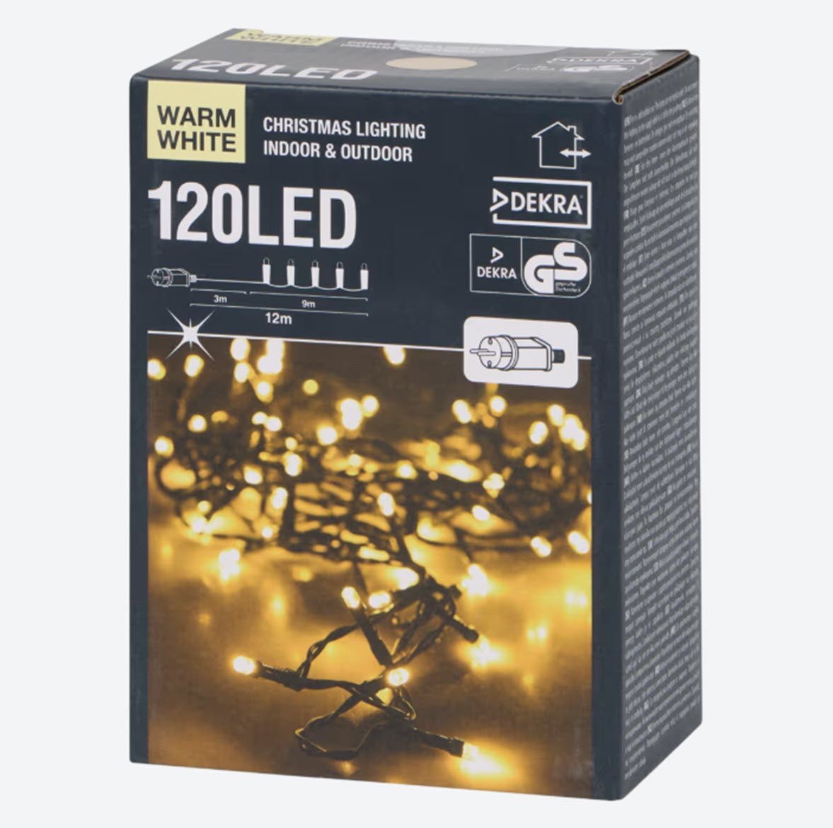 Spectrum LED-Lichterkette Weihnachtsbeleuchtung 120 LED Christmas Lighting
