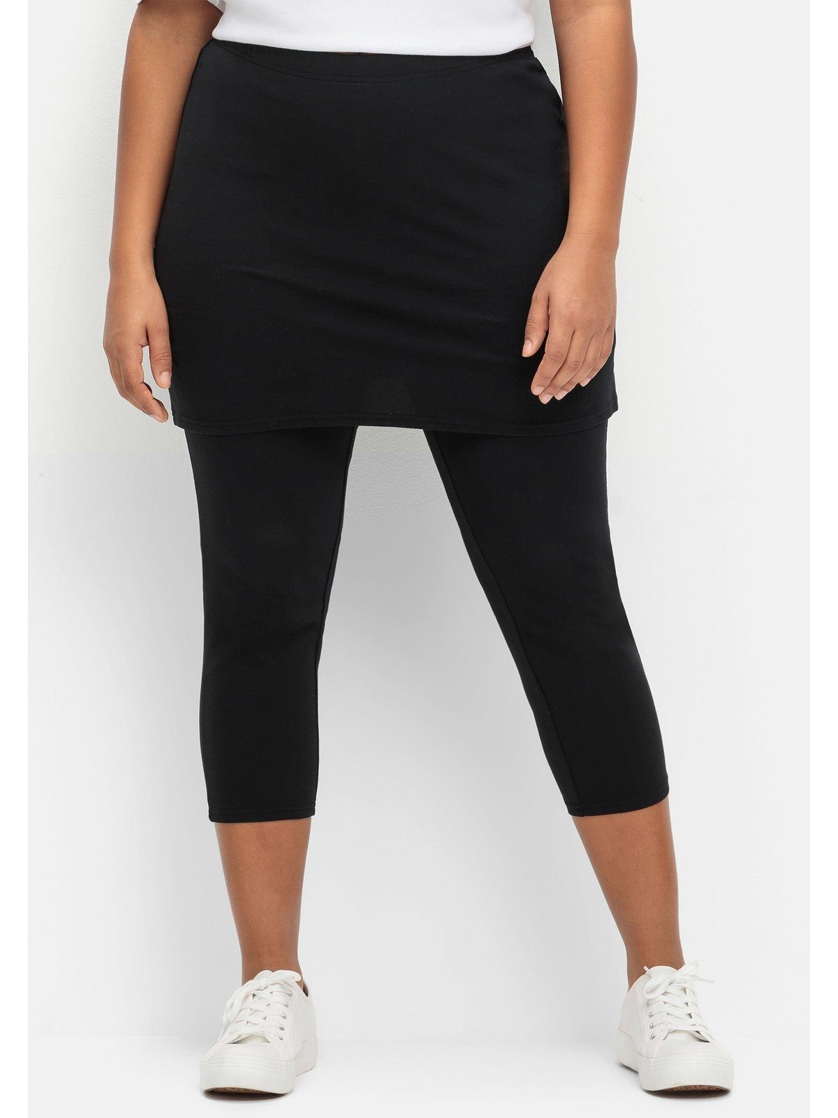 sheego by Joe Browns Leggings Große Größen mit angesetztem Minirock
