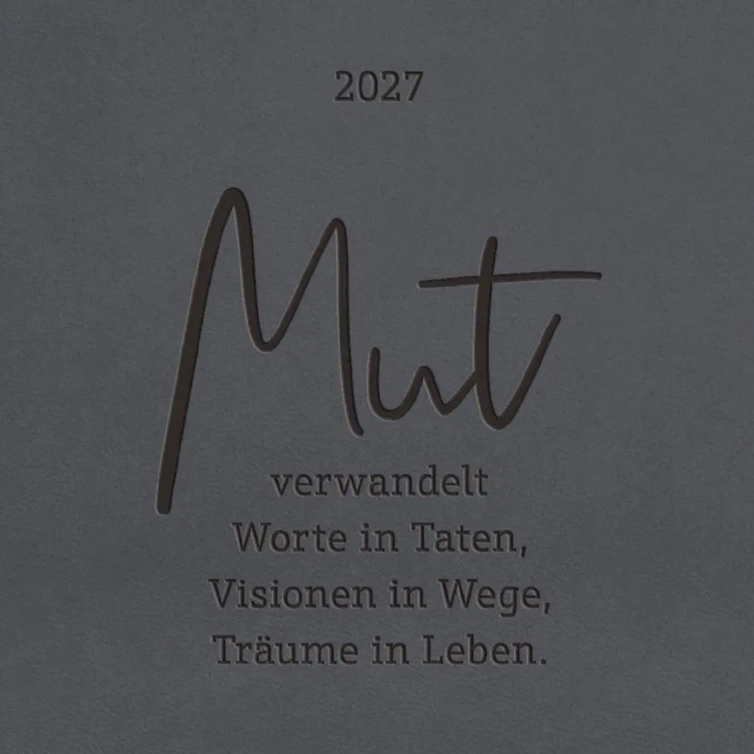 Grafik Werkstatt Taschenkalender Terminplaner Lederlook 2027 Schwarz – Bild 5 von 5
