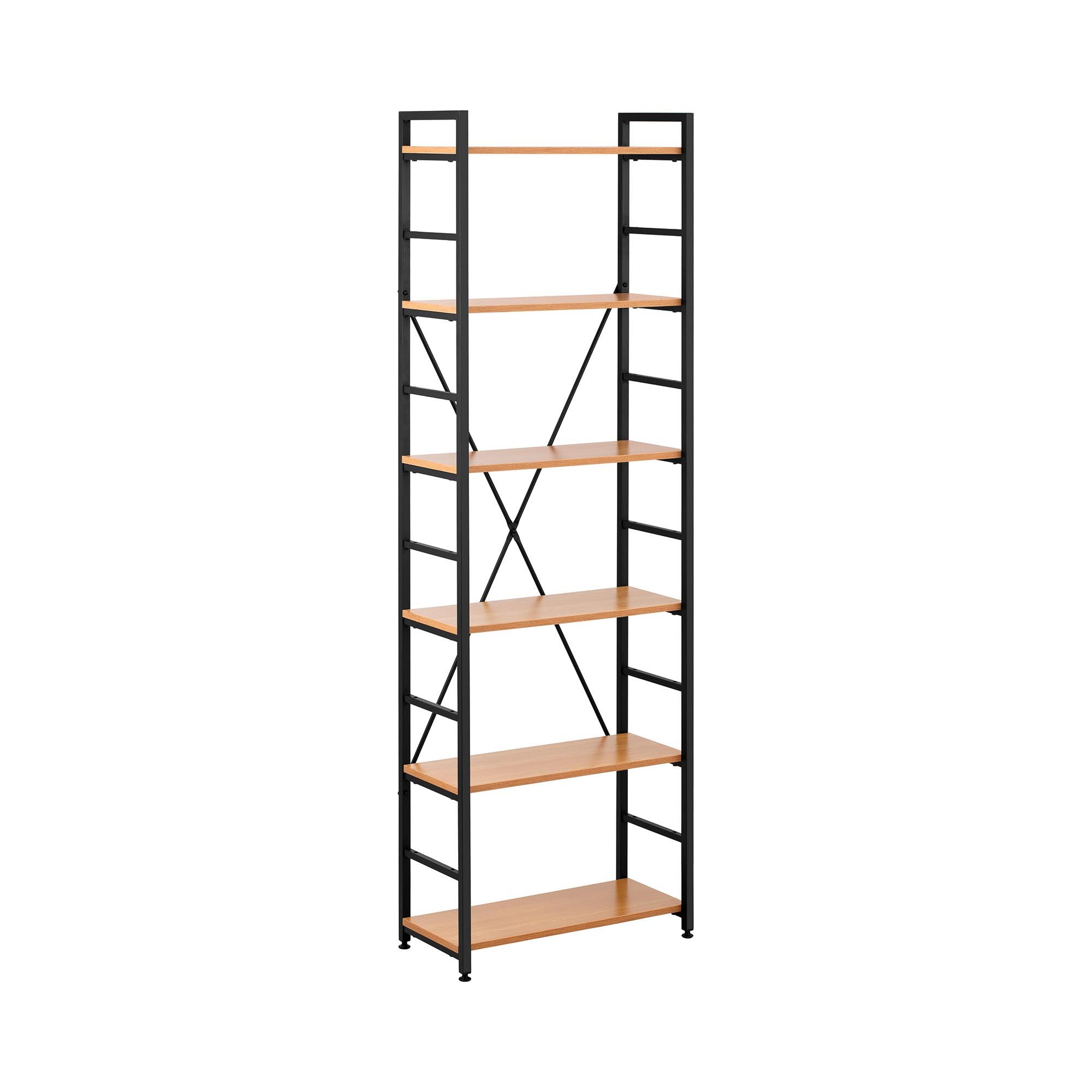 Fromm&Starck Bücherregal Standregal Regal 60 x 28 x 182.5 cm Metall 6 Ebenen 150 kg, verschiedene Größen