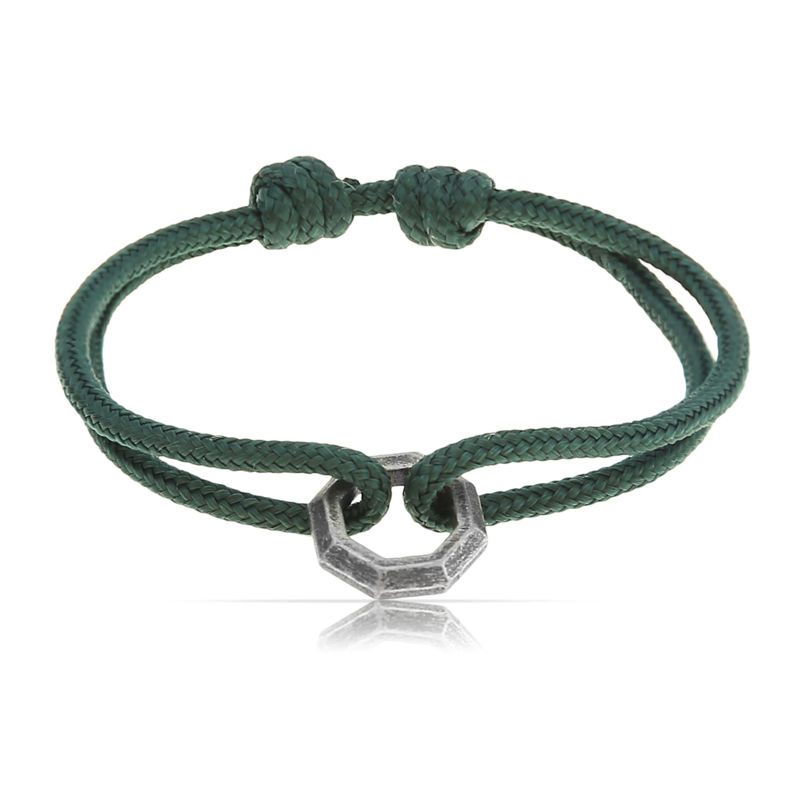 Armband Herren & Damen Surfer Segeltau Armband Grün