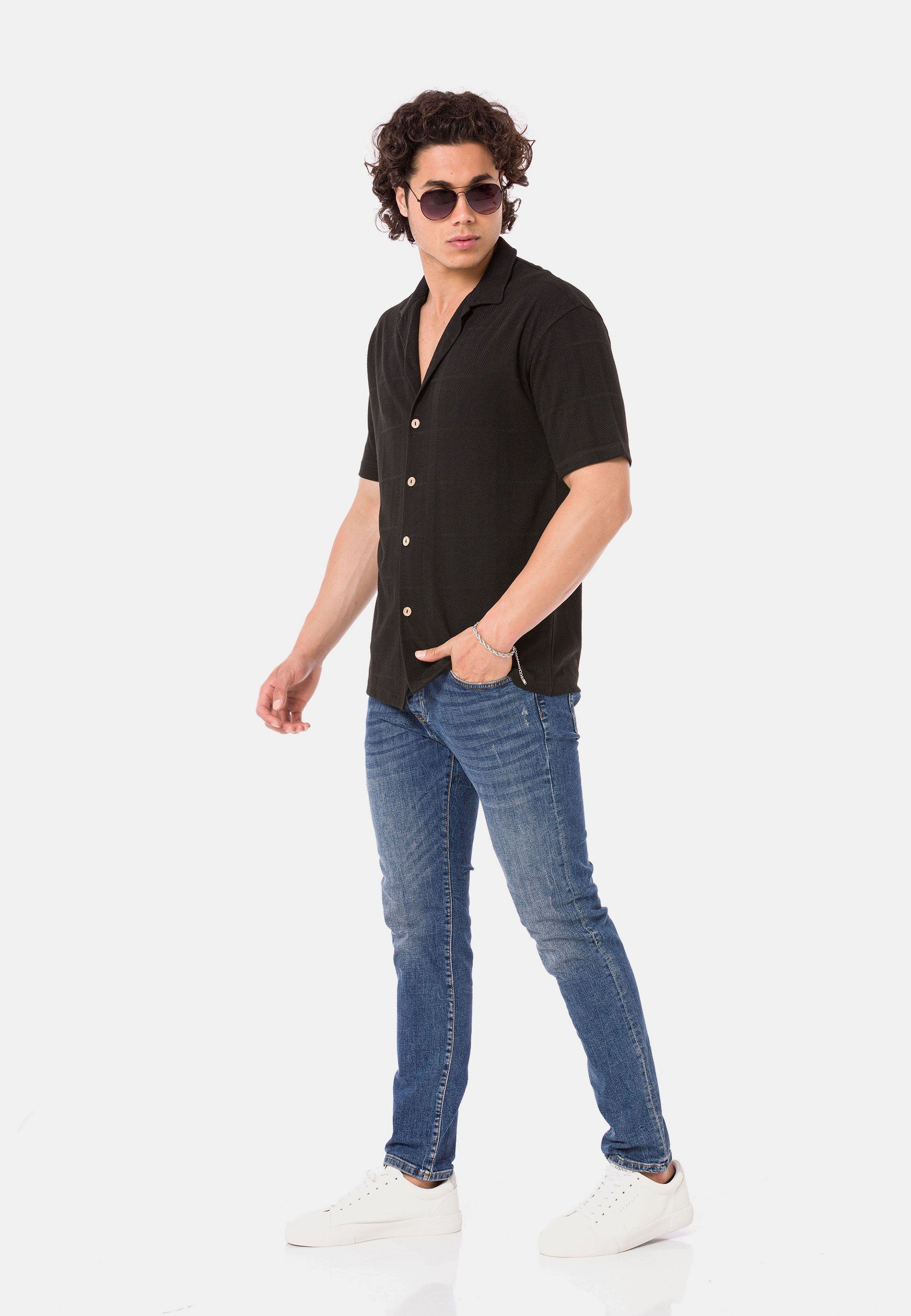 RedBridge Kurzarmhemd Wrexham mit gewebter Struktur