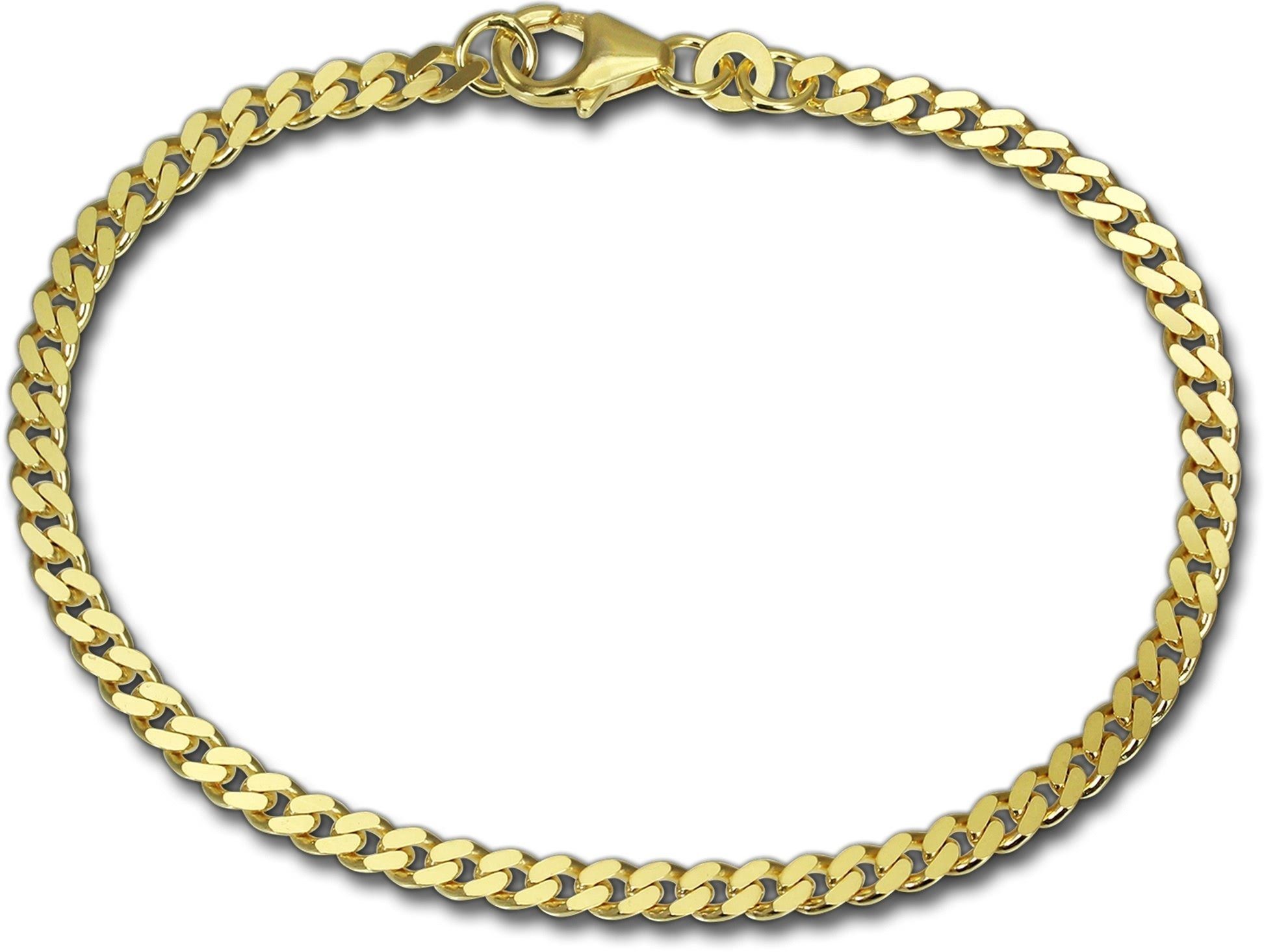 GoldDream Goldarmband GoldDream 8 Karat Armband 18,7cm, 18,7cm Gelbgold Echtgold, Echtgold Armband), Unisex (Panzer) (Armband, 333er Armband ca