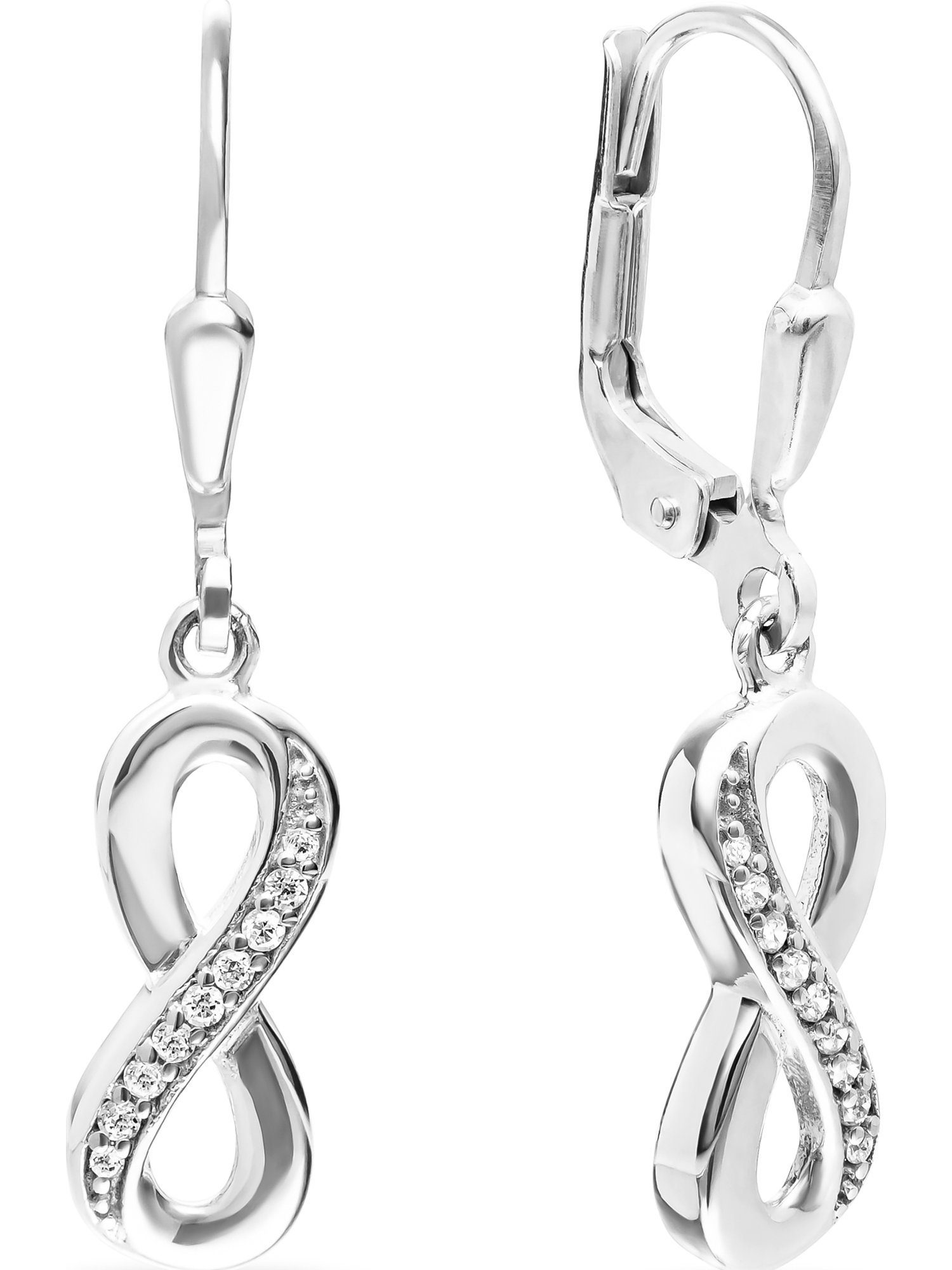 Preis und Auswahl an FAVS Paar Ohrhänger FAVS Silber Damen-Ohrhänger 925er 18 Zirkonia