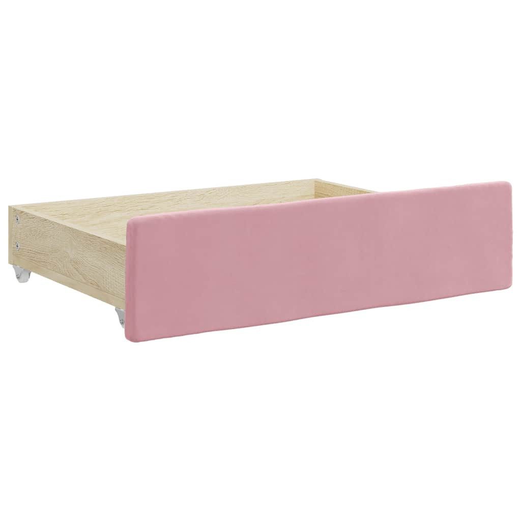 vidaXL Bettschubkasten Bettschubladen 2 Stk. Rosa günstig online kaufen