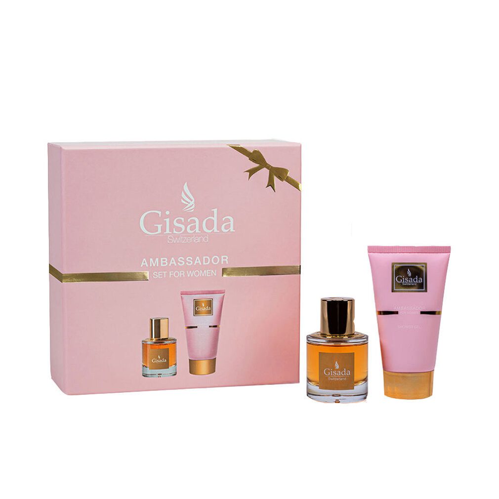 Gisada Eau de Parfum Ambassador Women Gift Set 50ml EDP + 100ml Shower Gel