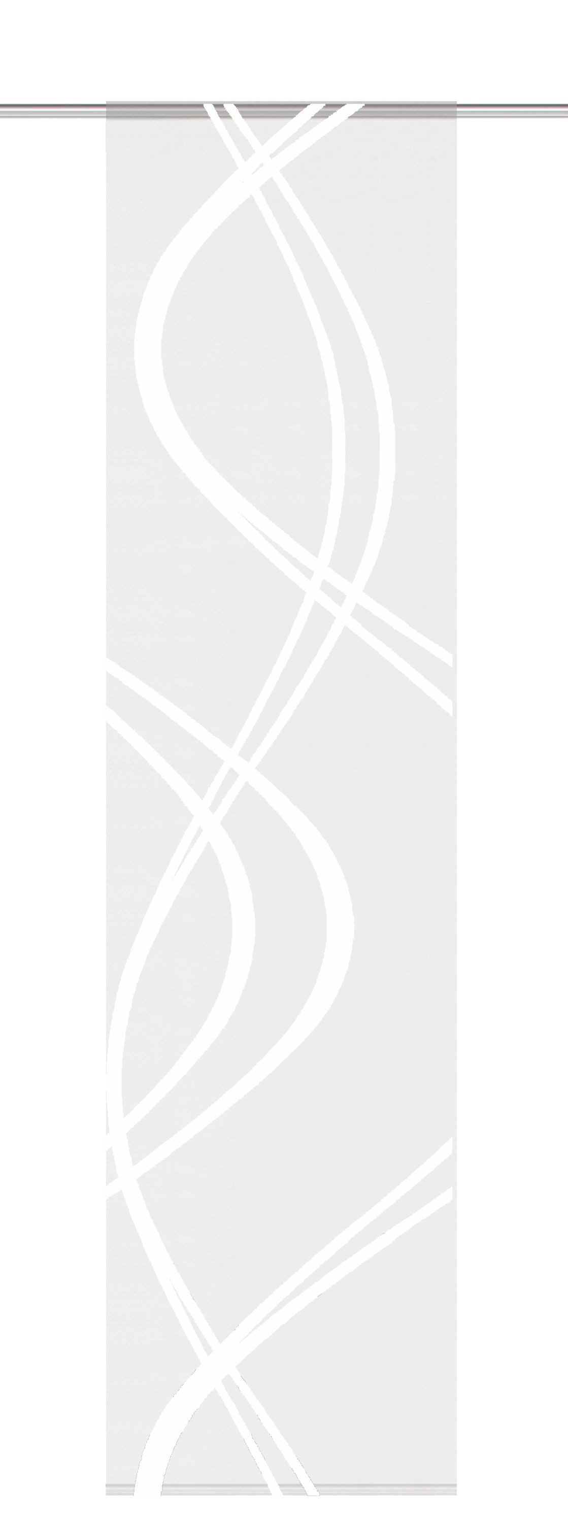 HOME WOHNIDEEN Schiebegardine Schiebevorhang TIBERIO aus Dekostoff und Voile mit Scherli 245 x 60 cm (1 St), Paneelwagen, blickdicht, Polyester