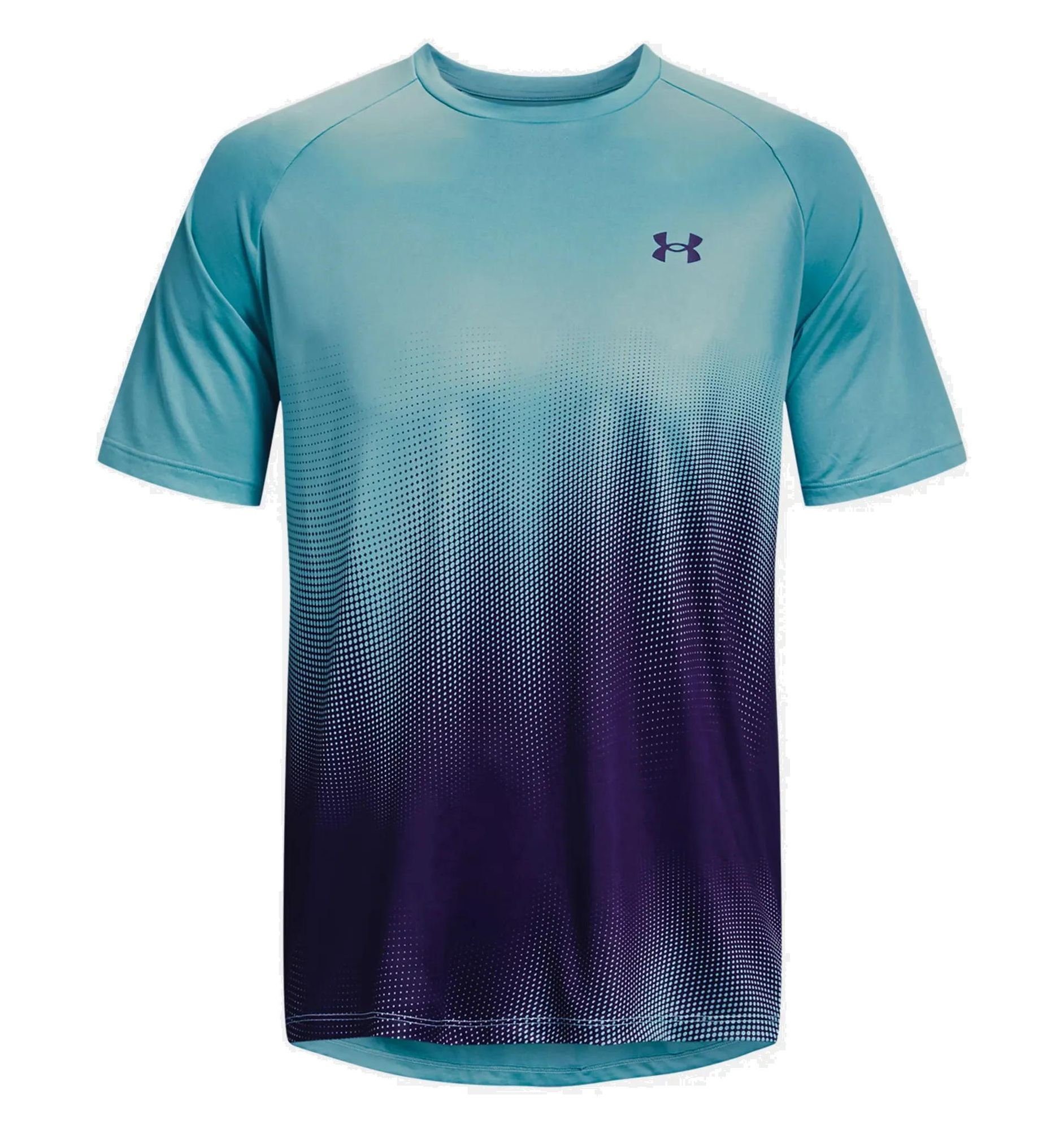 Under Armour® T-Shirt Herren TECH Fade T-shirt Kurzarm - Funktionsshirt Glacier Blue
