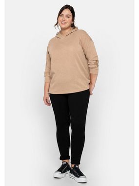 Sheego Langarmshirt Große Größen aus strukturierter Shirtware