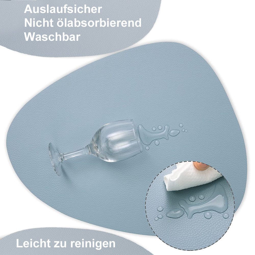 Coonoor Platzset Tischset, Kunstleder, abwischbar, (4-St) günstig online kaufen