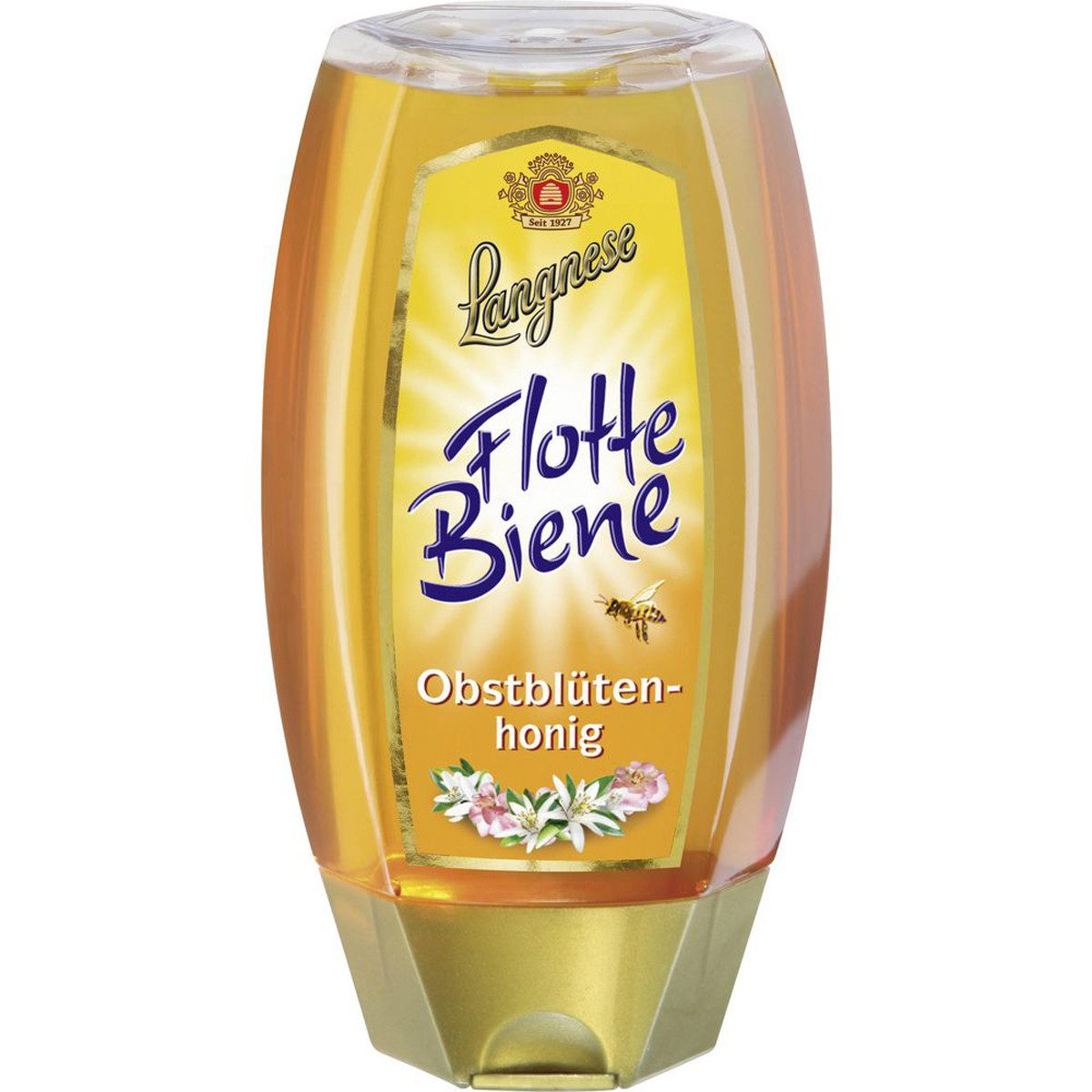 Langnese Honig, Langnese Flotte Biene Obstblütenhonig mit süßem mildem Geschmack 250g